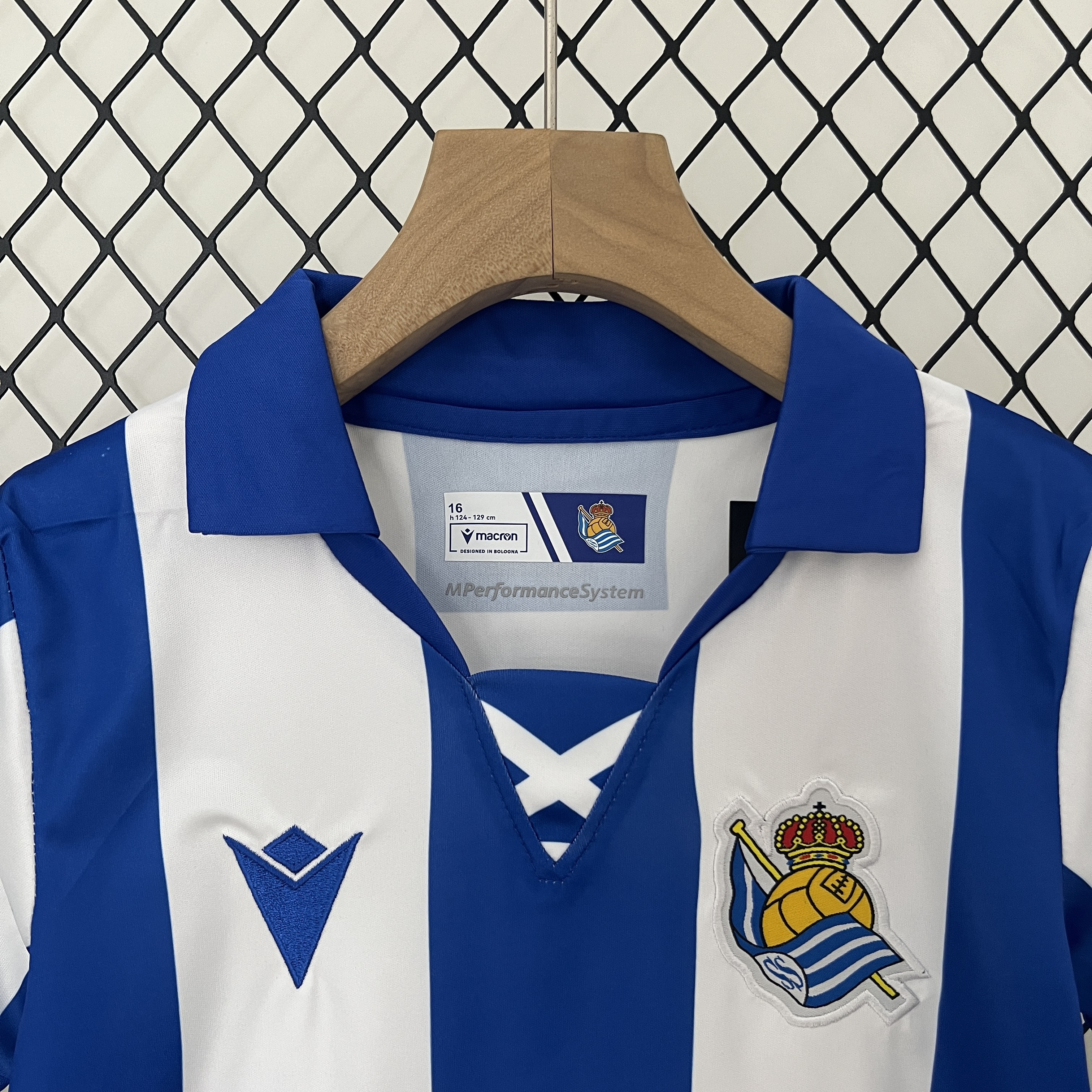 ManixJersey.com | Real Sociedad 24-25 Home Stadium Kids Kit -Customize Name, Number and Patch | Worldwide Shipping