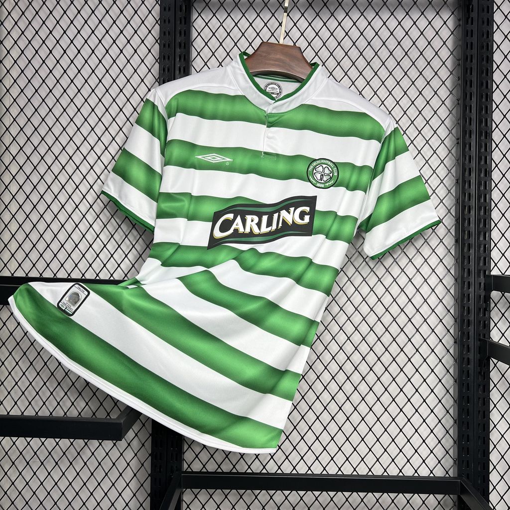 Higojerseys-Retro Celtic 2003-04 Home Stadium Jersey