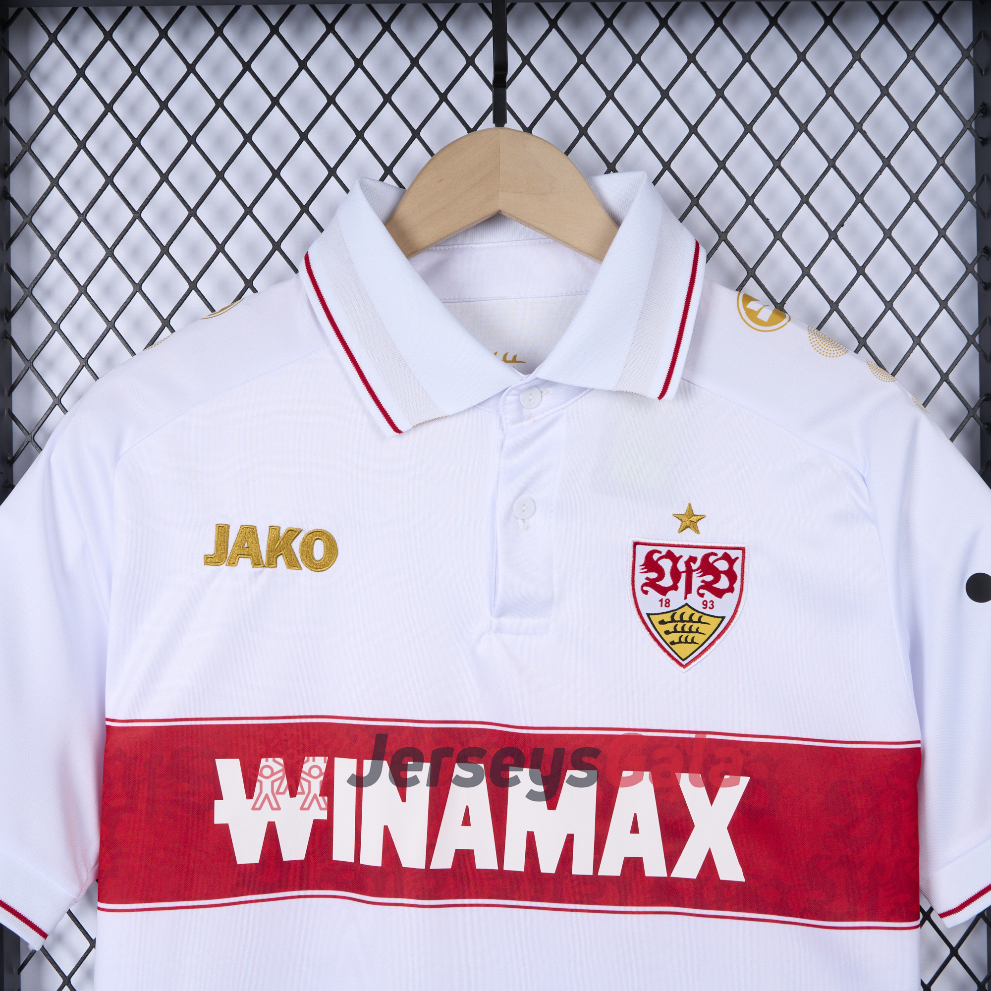 JerseysGala.com | VfB Stuttgart 24-25 European Home Jersey - Fans Version -Customize Name, Number and Patch | Worldwide Shipping