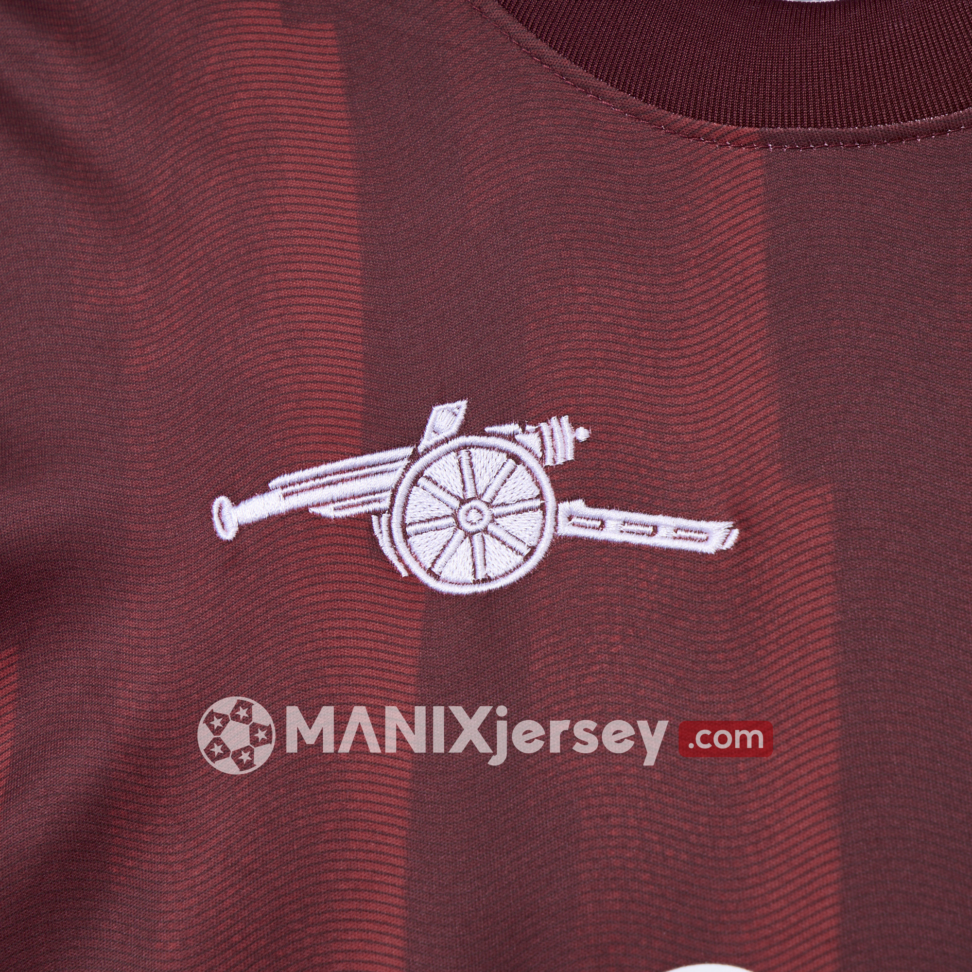 ManixJersey.com | Arsenal x Aries 24-25 Vintage Red T-shirts -Customize Name, Number and Patch | Worldwide Shipping
