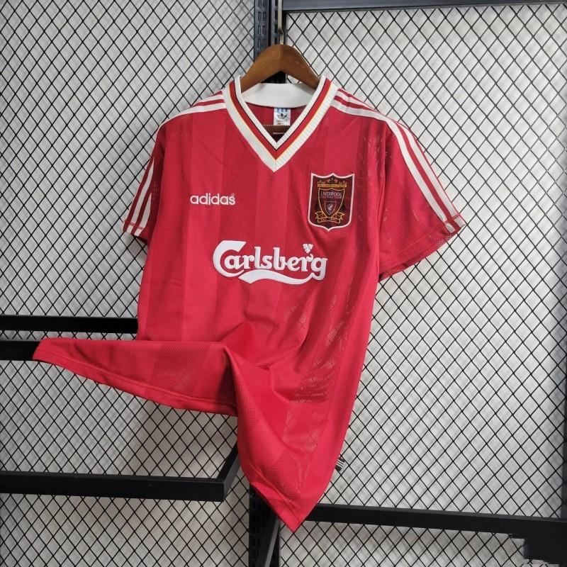 SIUjerseys-Retro Liver.pool 1995-96 Home Stadium Jersey