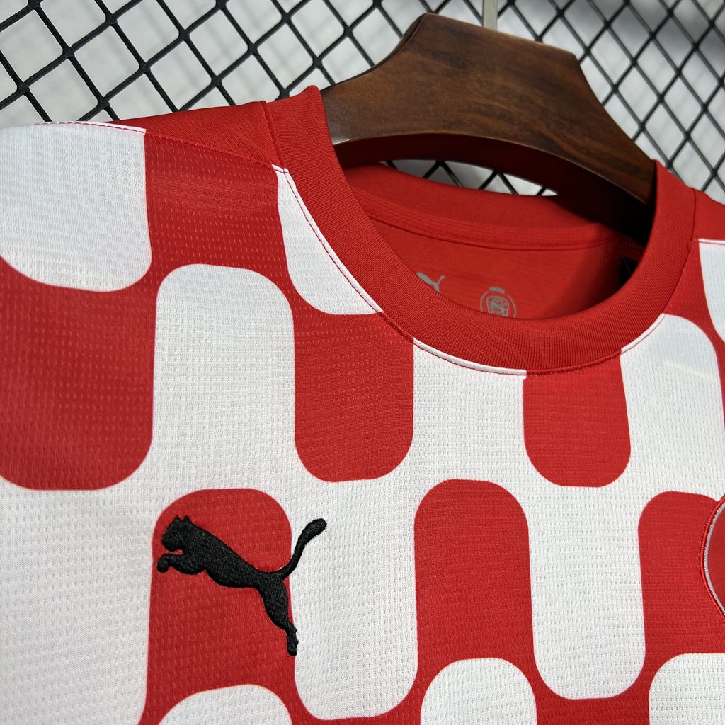 ManixJersey.com | Girona 24-25 Home Stadium Jersey - Fans Version -Customize Name, Number and Patch | Worldwide Shipping