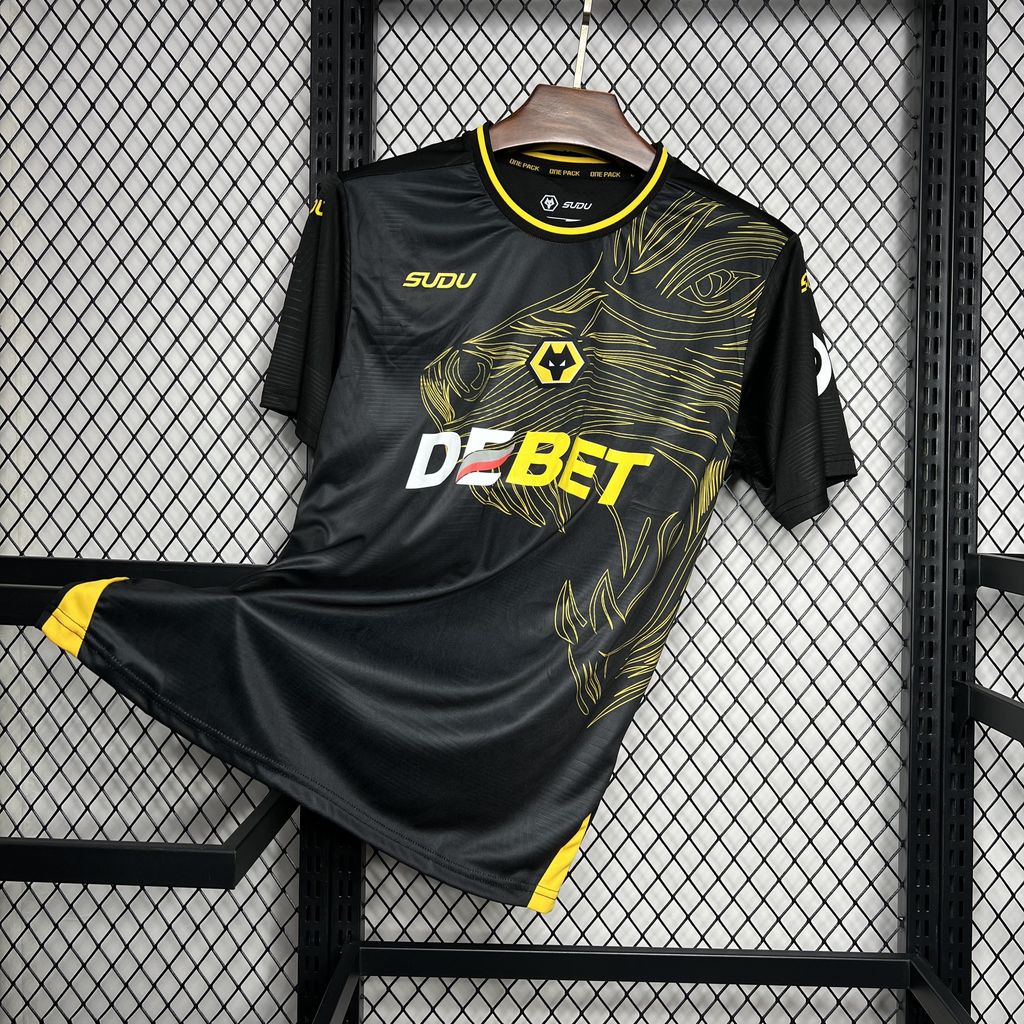 JerseysGala.com | Wolverhampton Wanderers Wolves 24-25 Away Jersey - Fans Version -Customize Name, Number and Patch | Worldwide Shipping