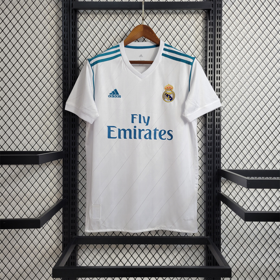 JerseysGala.com | Retro Real Madrid 17-18 Home Jersey - with Champions League Final Final -Customize Name, Number and Patch | Worldwide Shipping