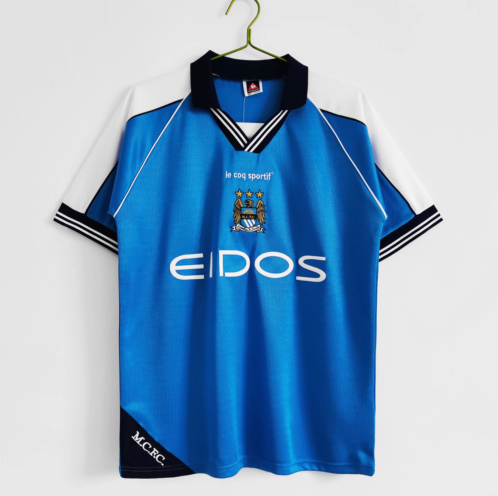 SIUjerseys-Retro Manchester City 1999-01 Home Stadium Jersey