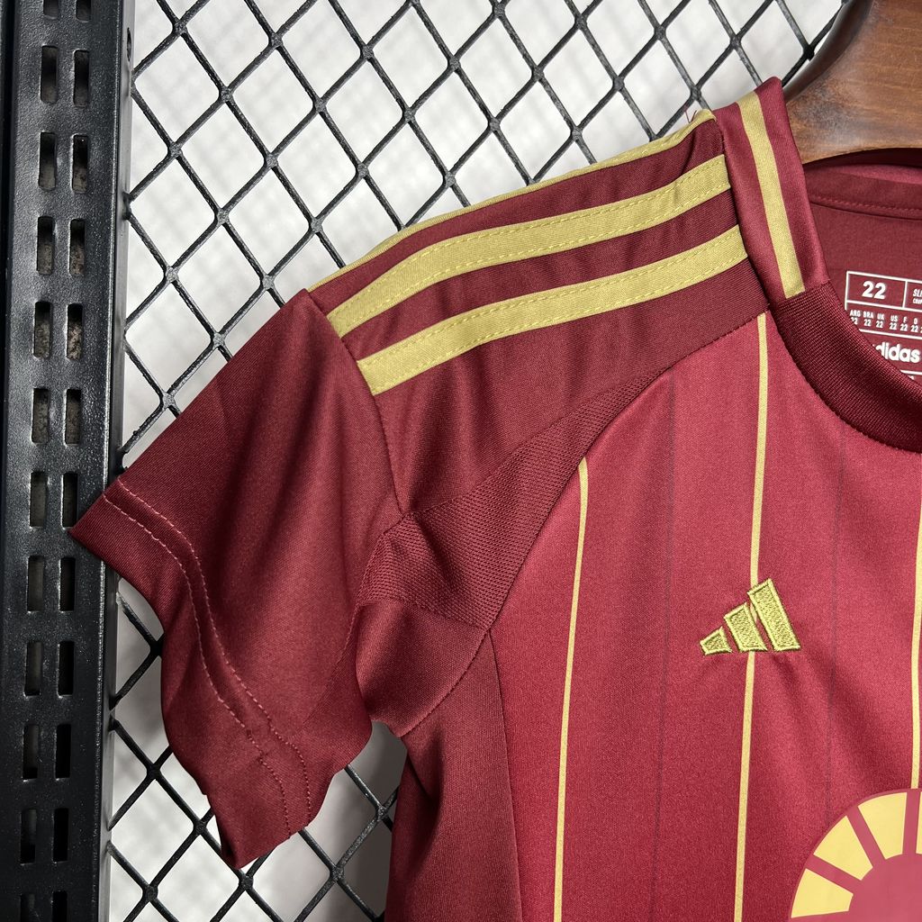 ManixJersey.com | AS Roma 24-25 Home Stadium Kids Kit -Customize Name, Number and Patch | Worldwide Shipping