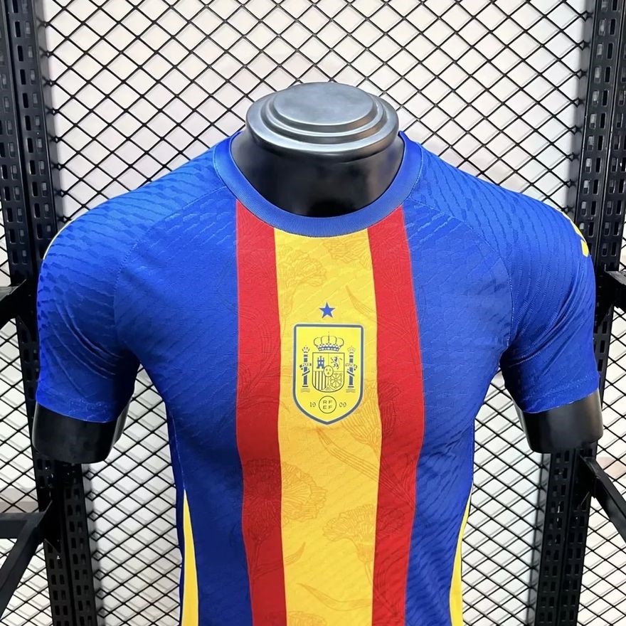 ManixJersey.com | Spain 2024 Pre-Match Training Jersey - Player Version -Customize Name, Number and Patch | Worldwide Shipping