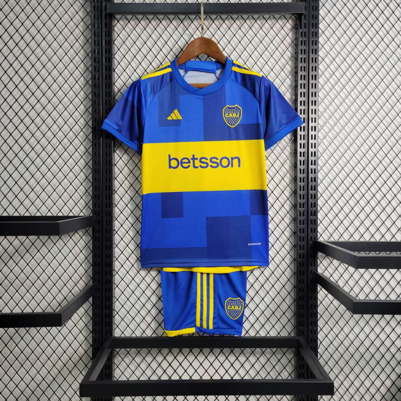 SIUjerseys-Boca Juniors 23-24 Home Stadium Kids Kit