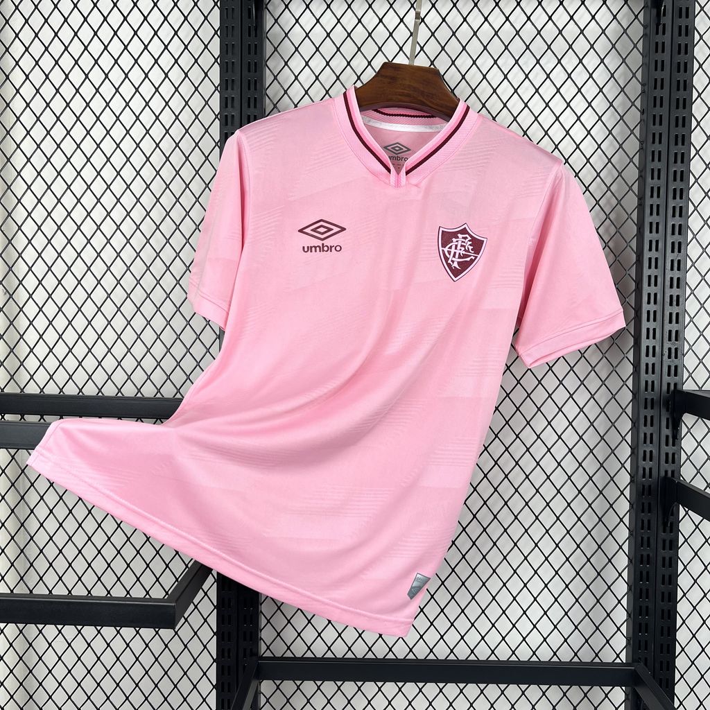 ManixJersey.com | Fluminense 24-25 Pink October Jersey - Fans Version -Customize Name, Number and Patch | Worldwide Shipping