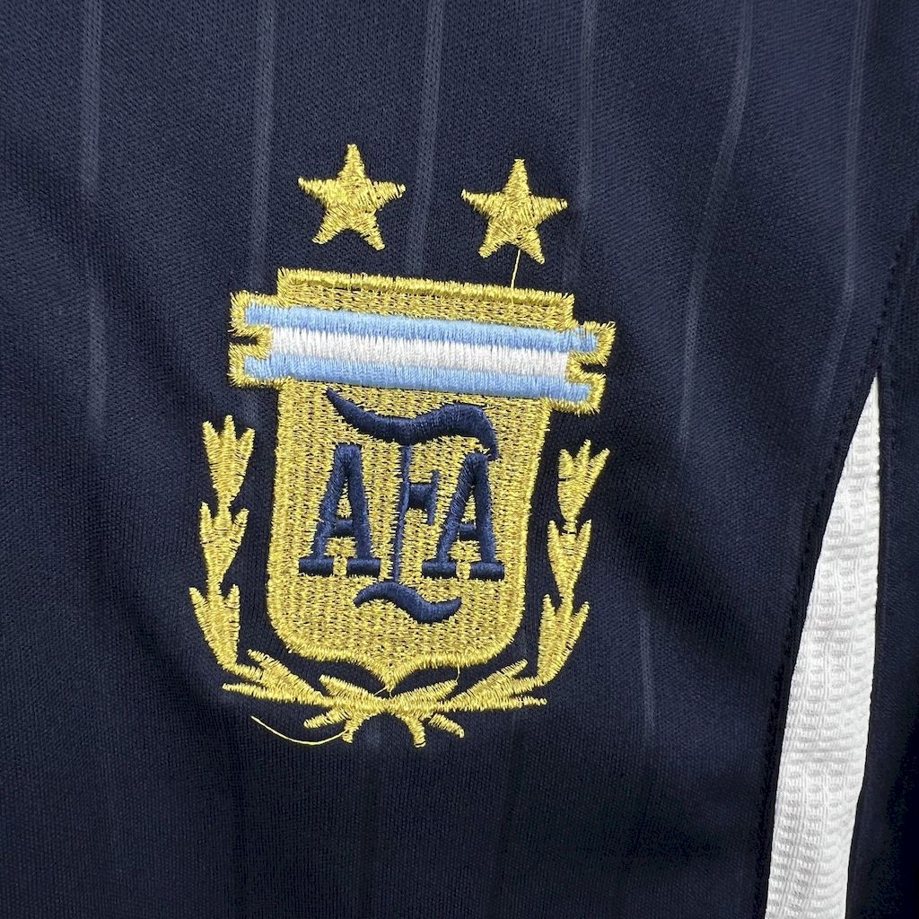 SIUjerseys-Retro Argentina 2006 Away Long Sleeves Jersey