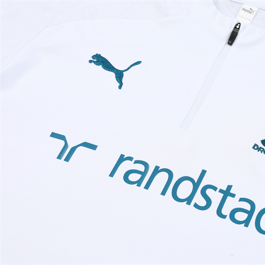 JerseysGala.com | Marseille 24-25 Long Sleeve Training Set - White -Customize Name, Number and Patch | Worldwide Shipping