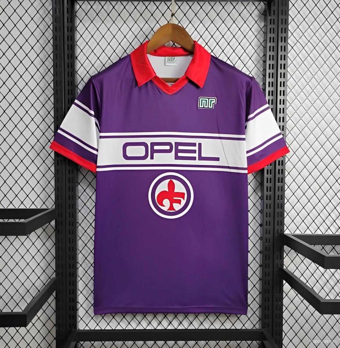 ManixJersey.com | Retro Fiorentina 1984-85 Home Stadium Jersey -Customize Name, Number and Patch | Worldwide Shipping