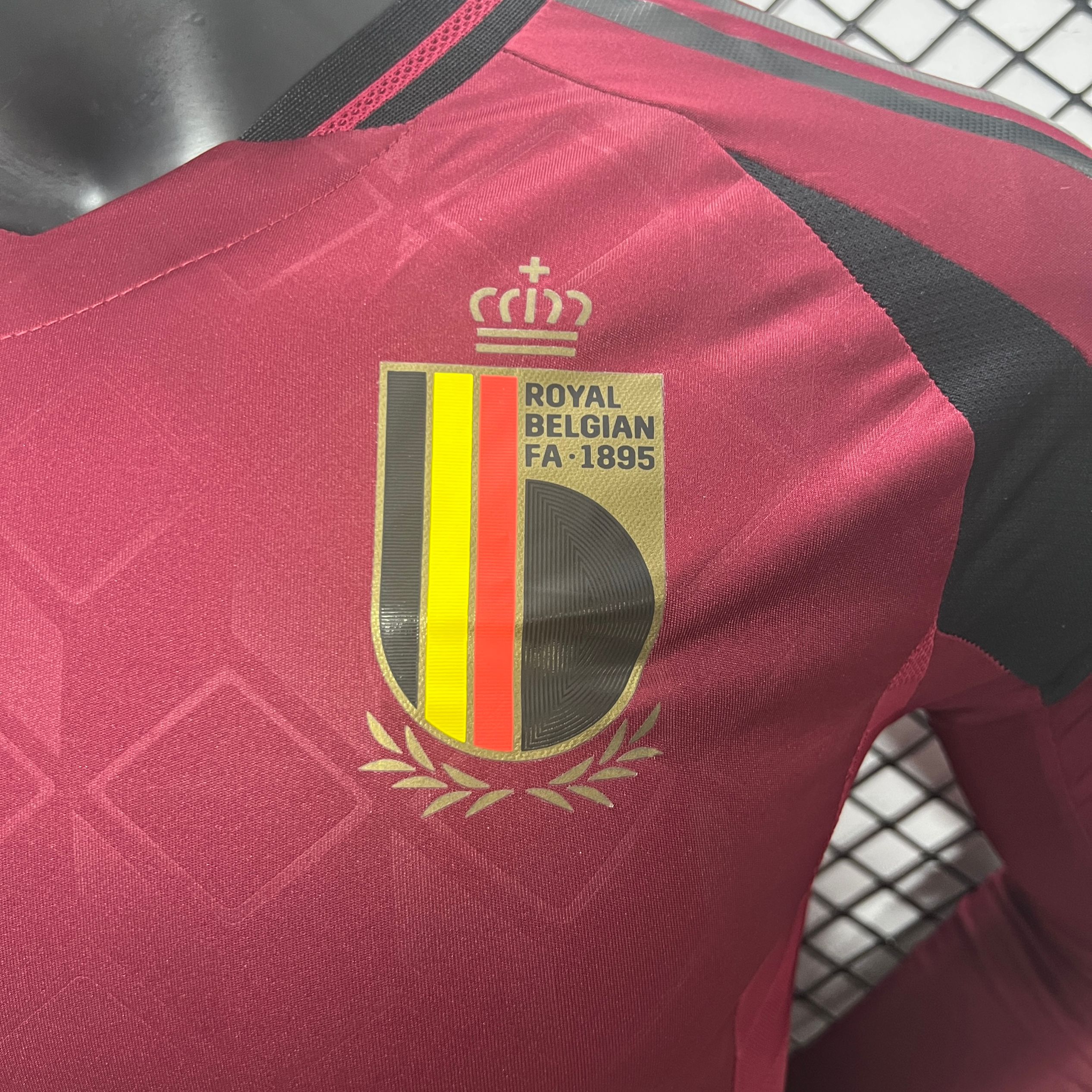 ManixJersey.com | Belgium 2024 Home Stadium Long Sleeve Jersey - Player Version -Customize Name, Number and Patch | Worldwide Shipping