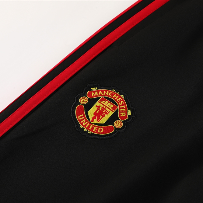 ManixJersey.com | Manchester United 24-25 Jacket Training Tracksuit - Black -Customize Name, Number and Patch | Worldwide Shipping