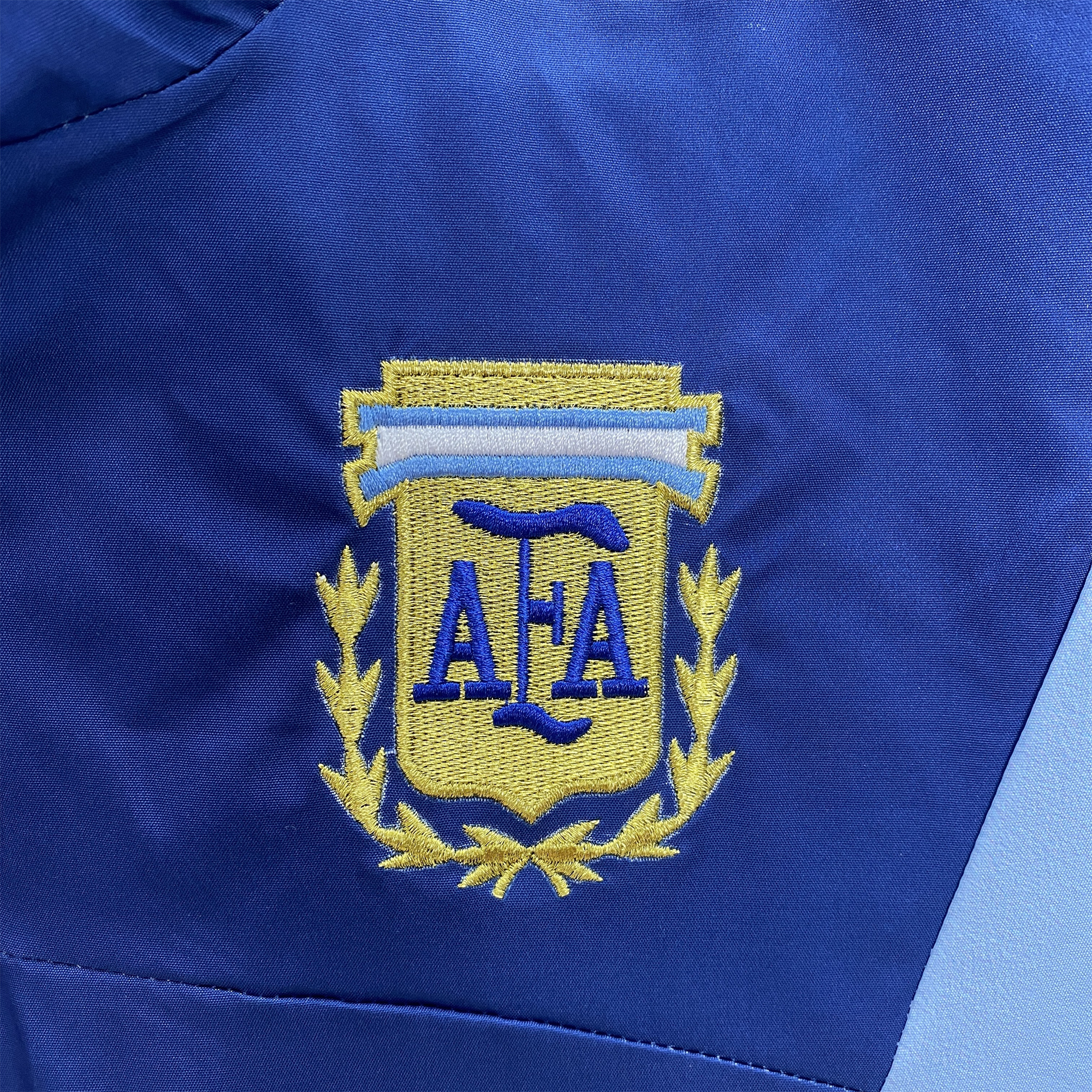 SIUjerseys-Argentina 24-25 Throwback Windbreaker Jacket - Blue