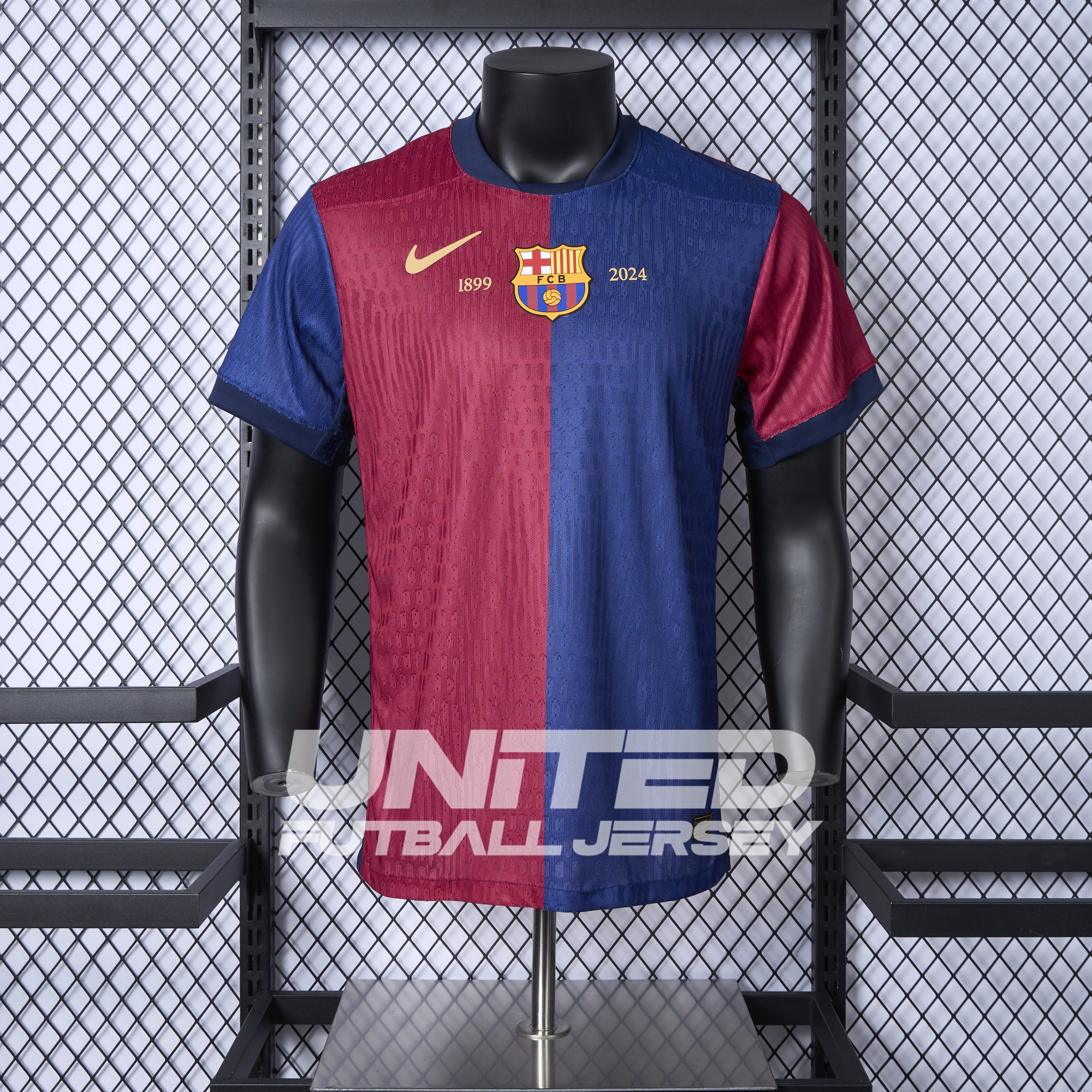 unitedfutballjersey-Barcelona 24-25 Home Unsponsored Anniversary Jersey - Player Version