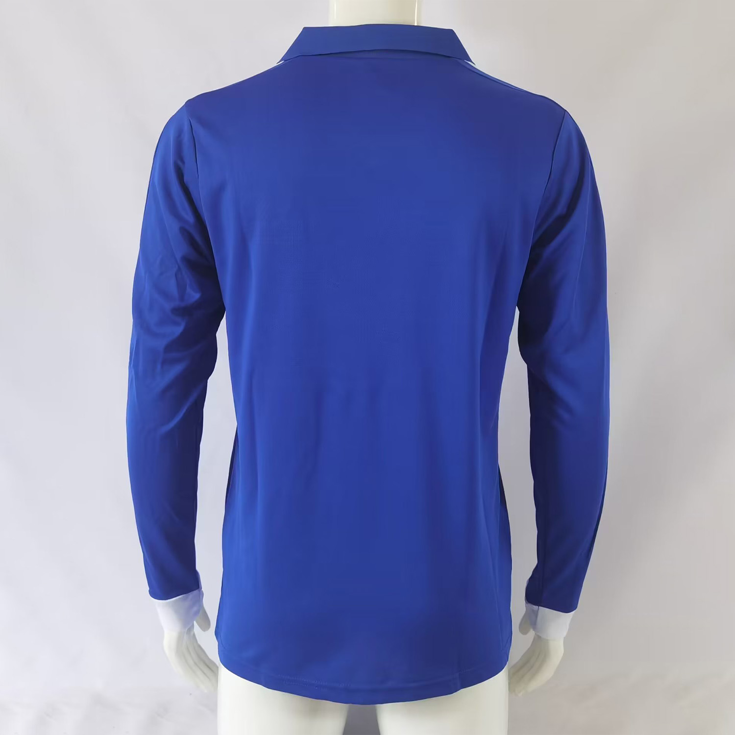SIUjerseys-Retro France 1984 Home Stadium Long Sleeve Jersey