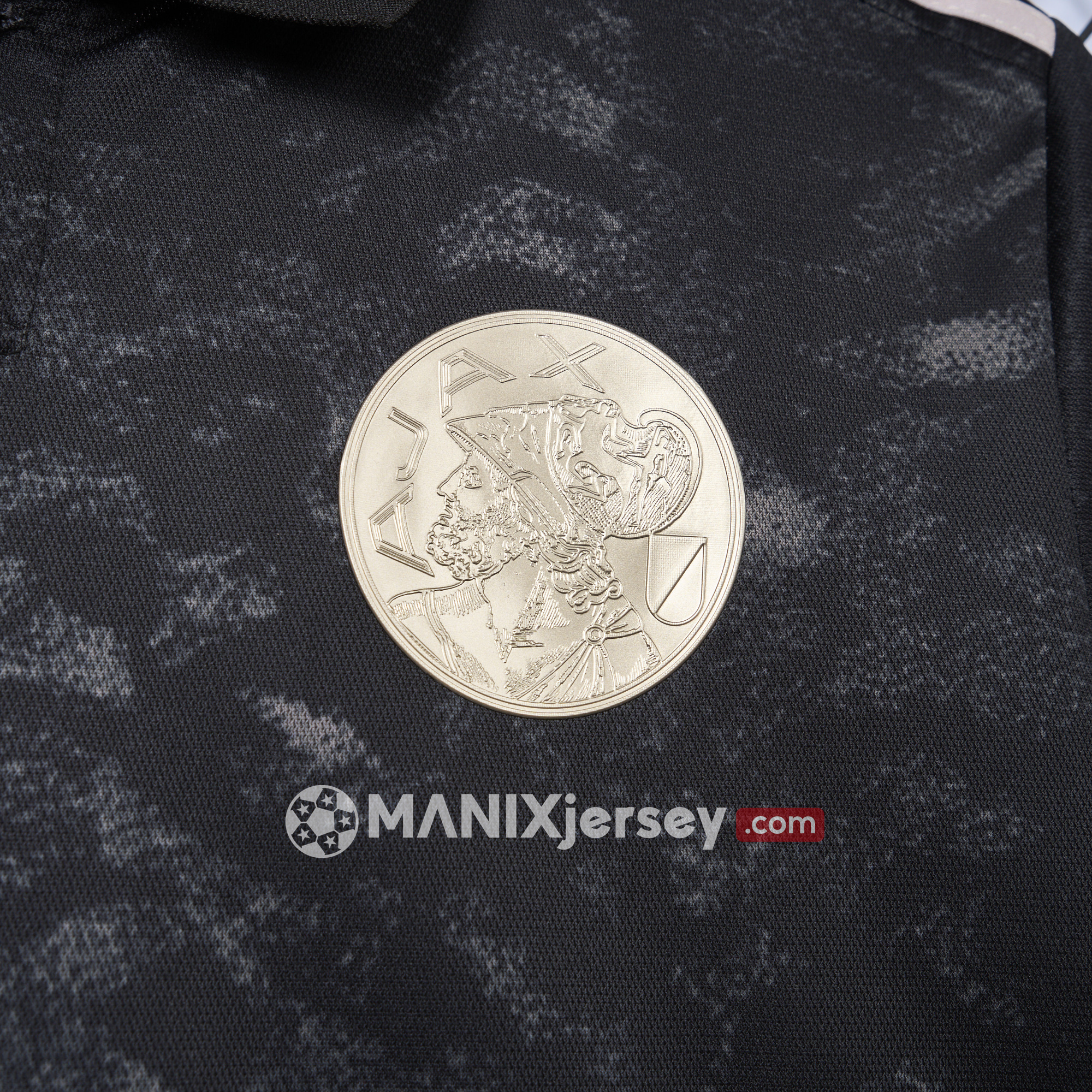 ManixJersey.com | Ajax 24-25 Stone Island Co-brand Jersey - Fans Version -Customize Name, Number and Patch | Worldwide Shipping