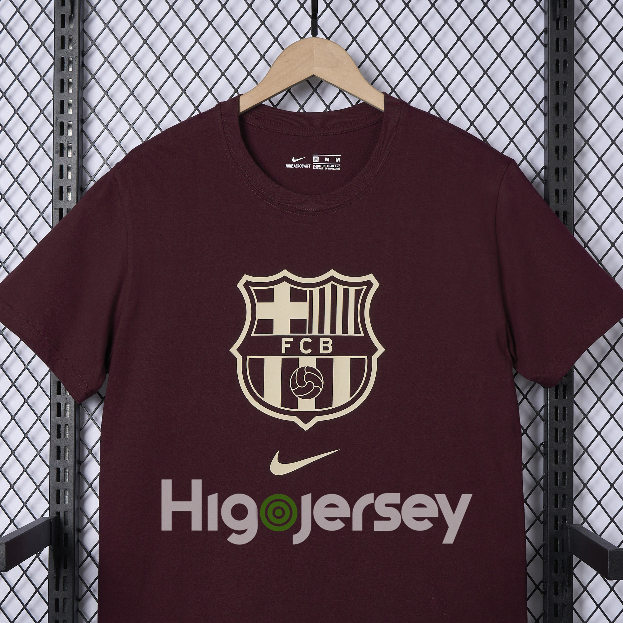 Higojerseys-Barcelona 24-25 Red Big LOGO T-Shirt