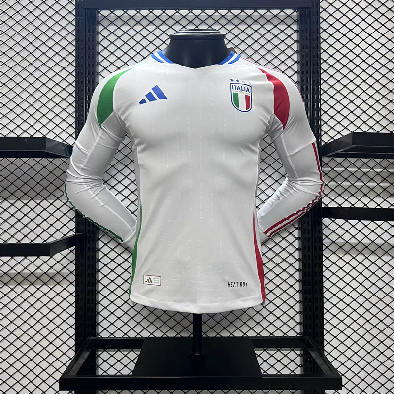 SIUjerseys-Italy 2024 Away Stadium Long Sleeve Jersey - Player Version