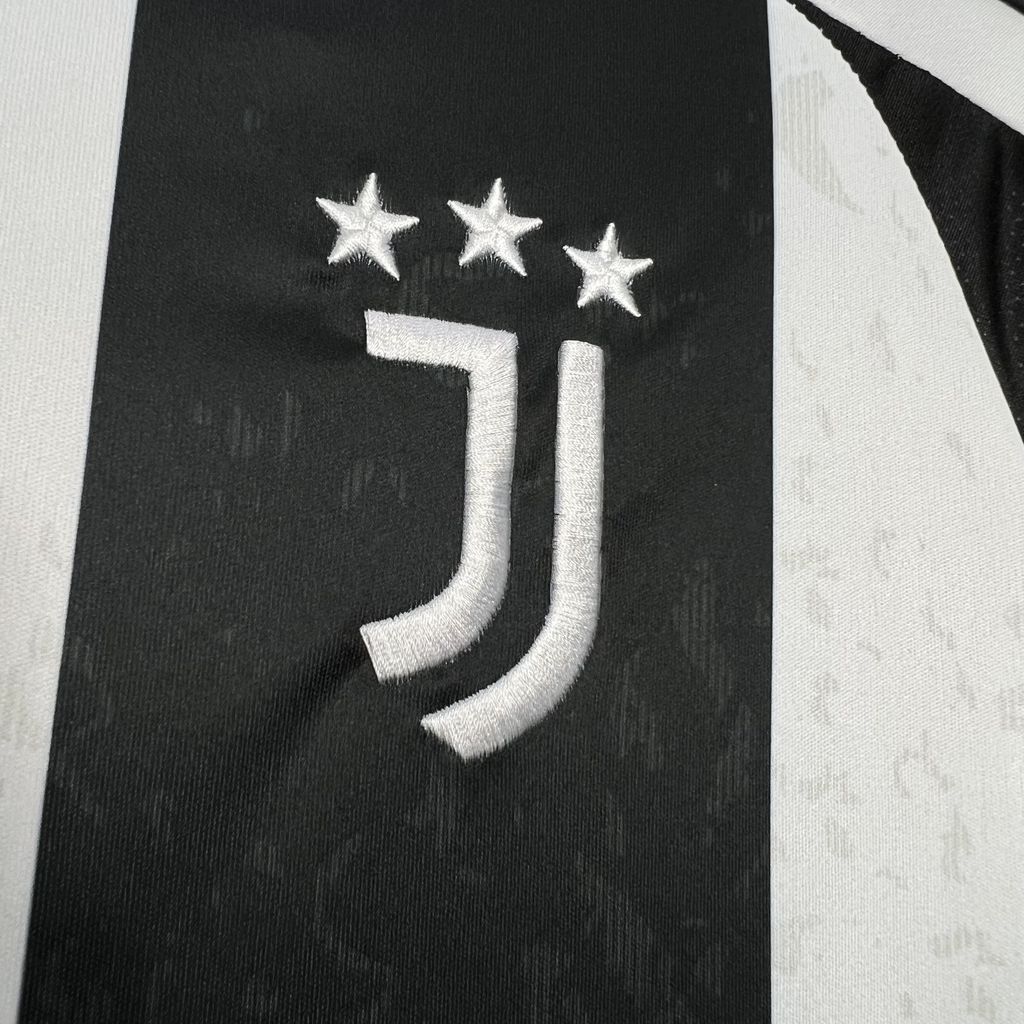 JerseysGala.com | Juventus 24-25 Home Stadium Jersey With Chest Patch - Fans Version -Customize Name, Number and Patch | Worldwide Shipping