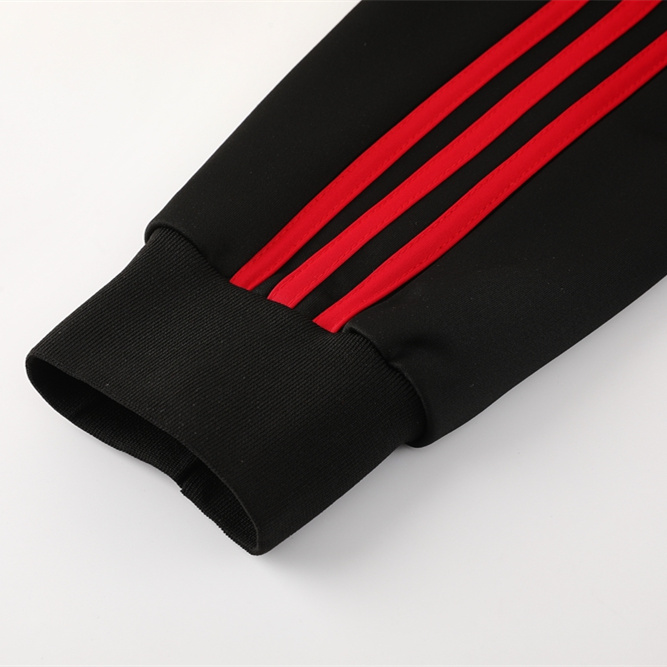 ManixJersey.com | Manchester United 24-25 Jacket Training Tracksuit - Red Top and Black Pants -Customize Name, Number and Patch | Worldwide Shipping