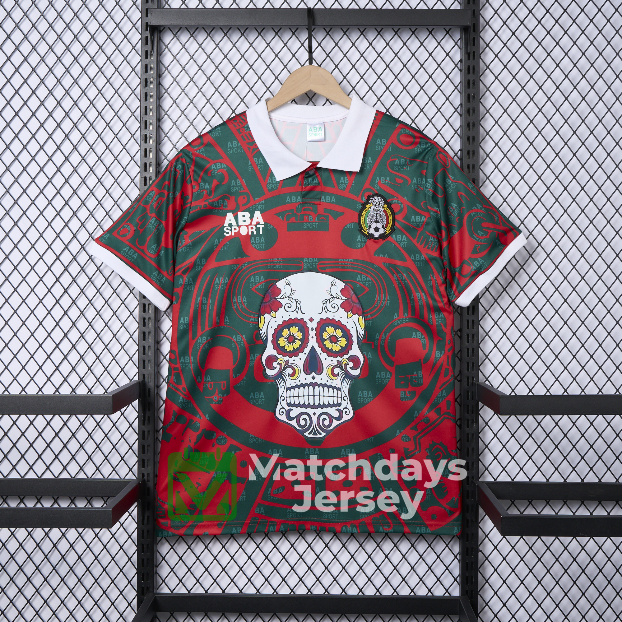 GlobeJersey-Mexico 2024 Red Skull Special Edition Jersey - Fans Version