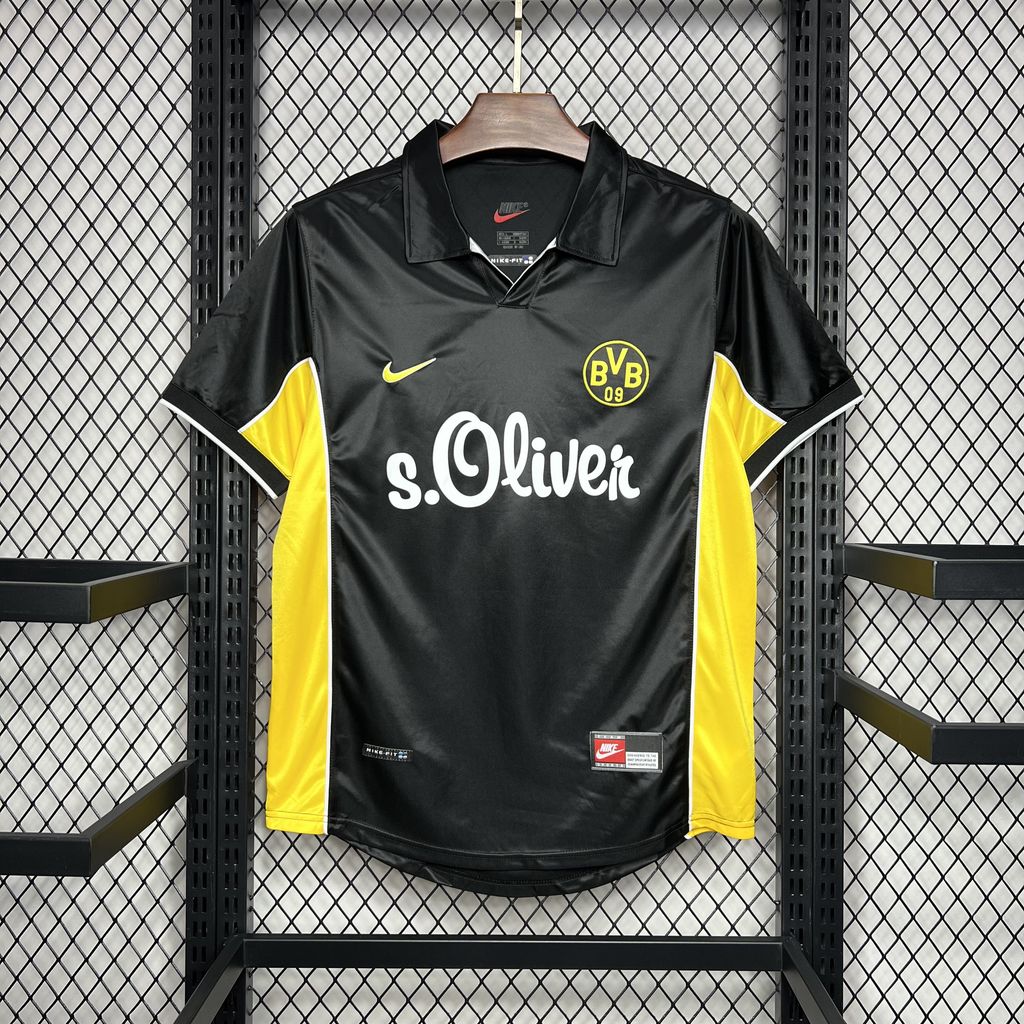 ManixJersey.com | Retro Dortmund 1998-00 Away Jersey -Customize Name, Number and Patch | Worldwide Shipping