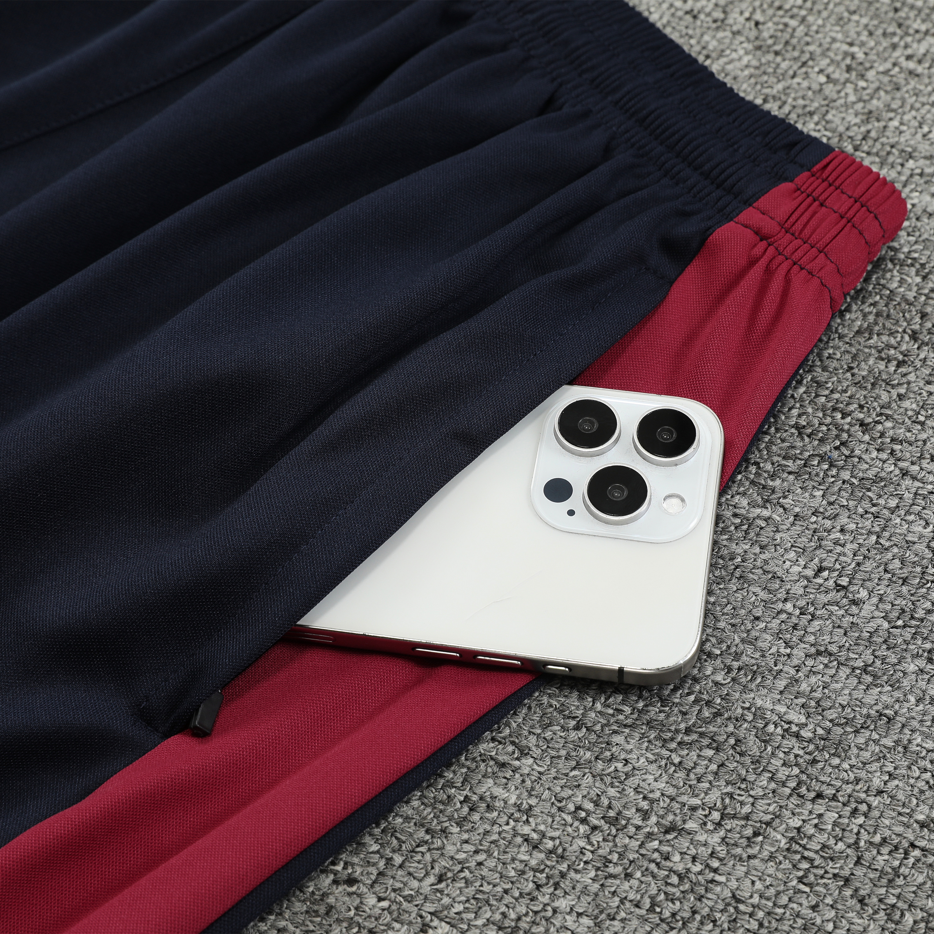 ManixJersey.com | Barcelona 24-25 Short-Sleeve Training Set - Orange Top & Black Shorts -Customize Name, Number and Patch | Worldwide Shipping