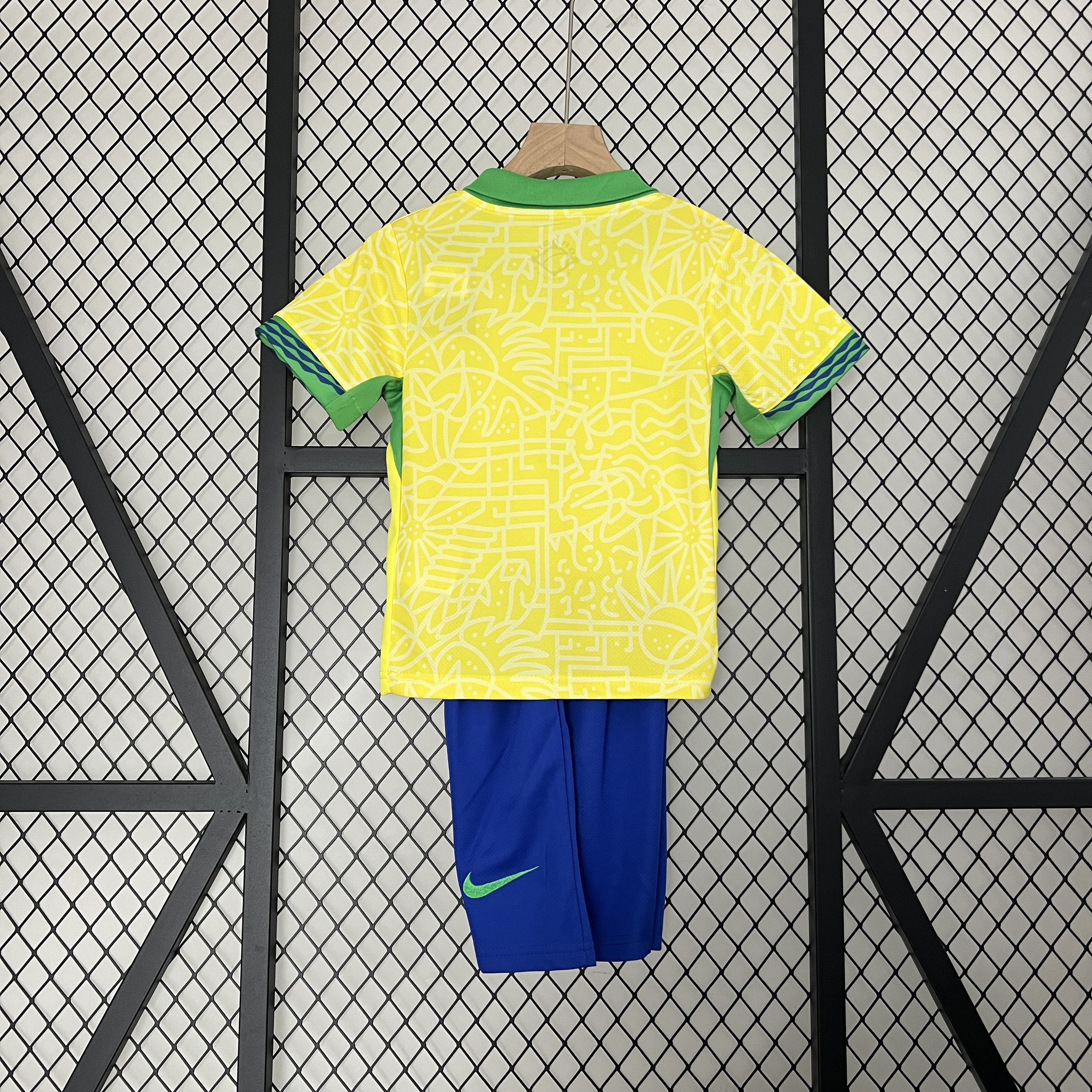 SIUjerseys-Brazil 2024 Home Stadium Kids Kit