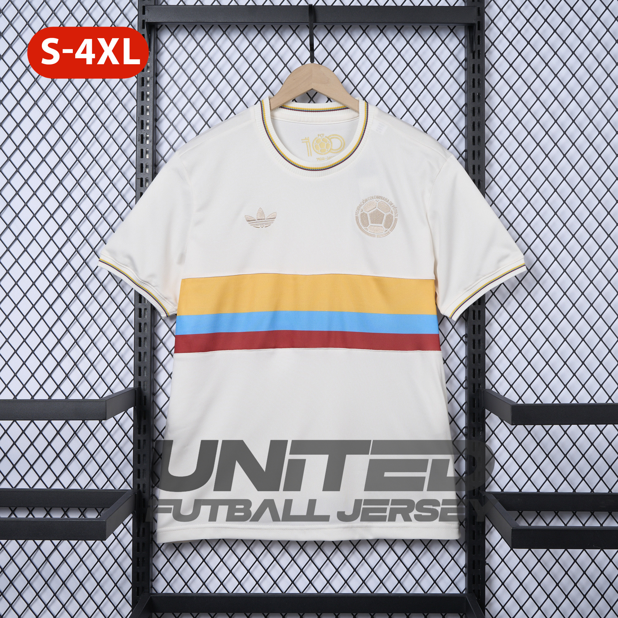 foot-Colombia 2024 100th Anniversary Jersey - Fans Version