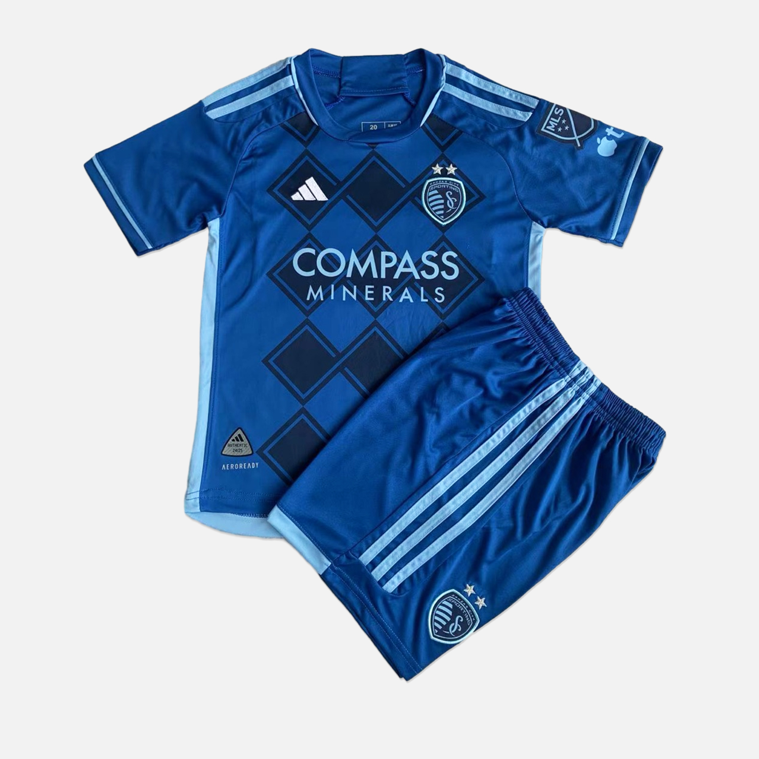 ManixJersey.com | Sporting Kansas City 2024 Away Men's Adult Jersey Set - Fans Version -Customize Name, Number and Patch | Worldwide Shipping