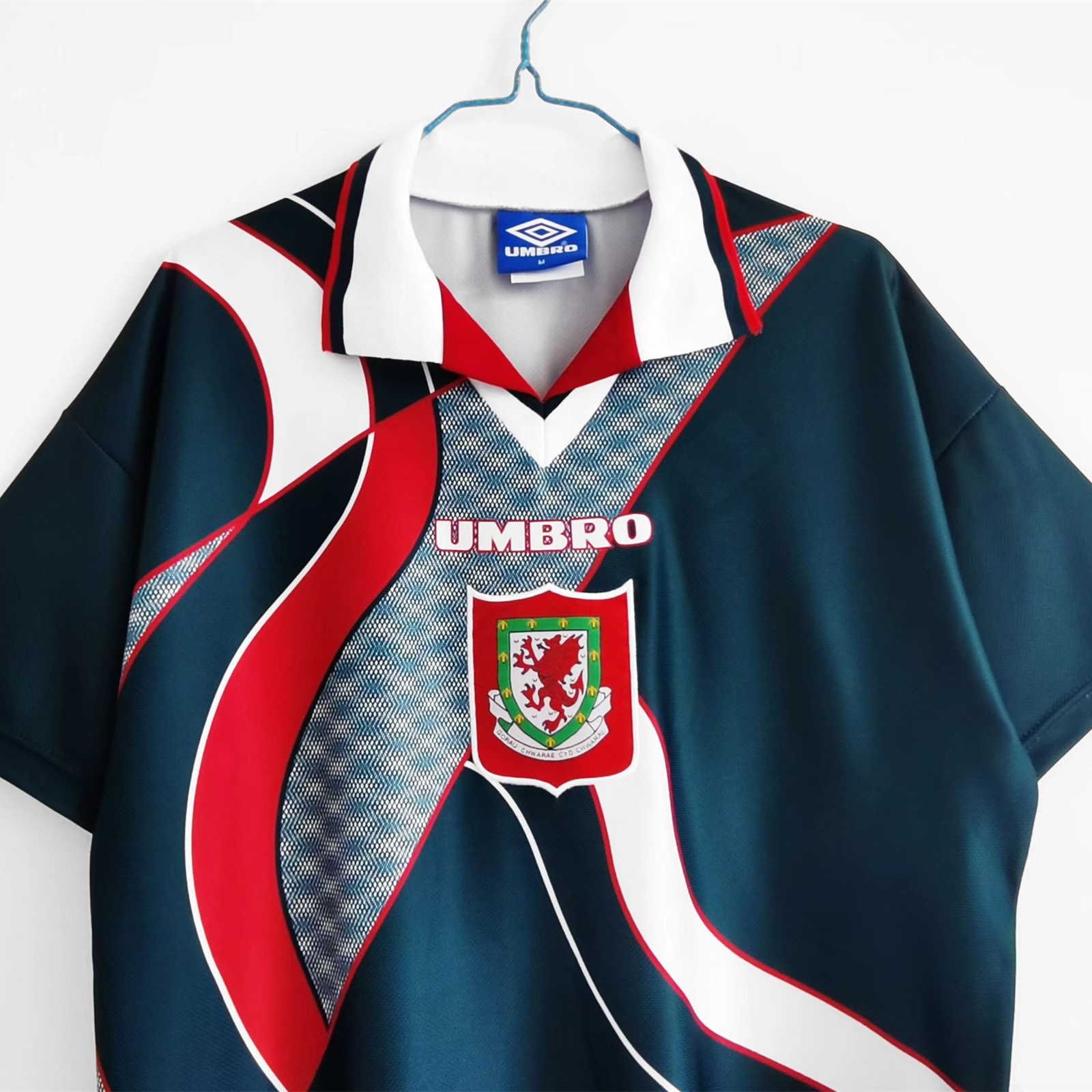 ManixJersey.com | Retro Wales 1994 Away Stadium Jersey -Customize Name, Number and Patch | Worldwide Shipping