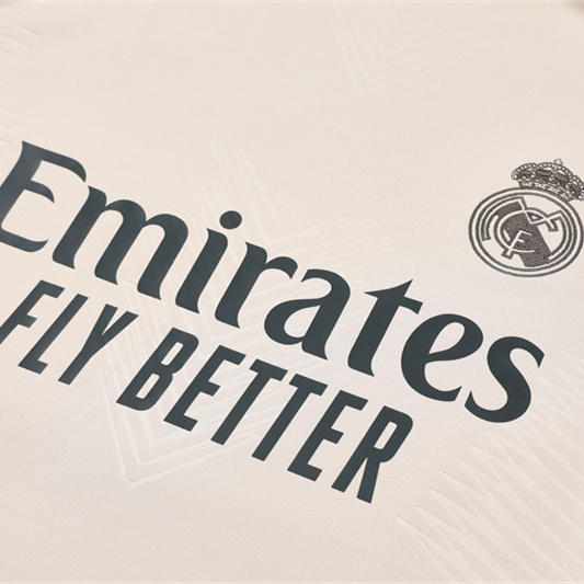 JerseysGala.com | Real Madrid 24-25 Long Sleeve Training Set - Player Version - Apricot -Customize Name, Number and Patch | Worldwide Shipping