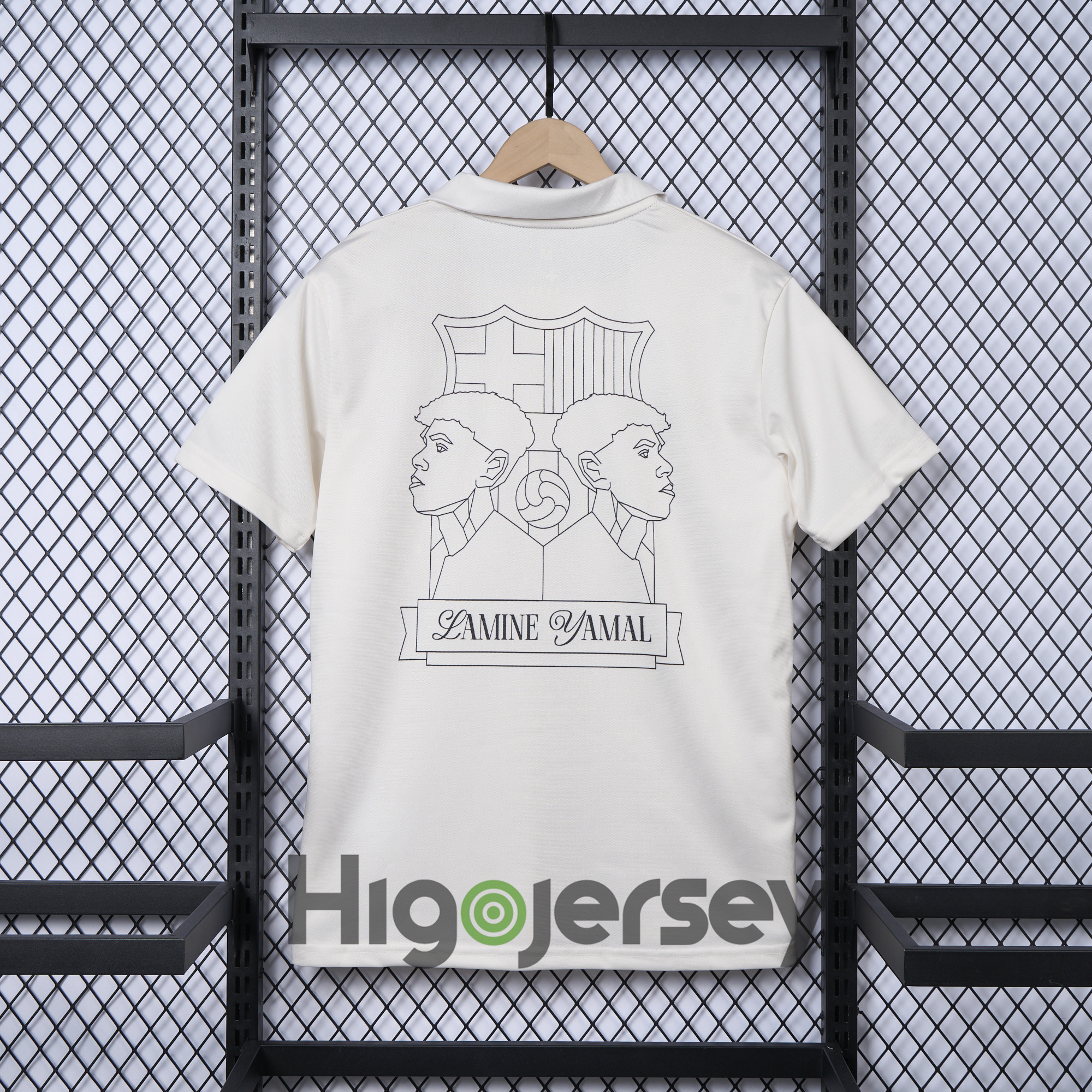 Higojerseys-Barcelona 24-25 Yamal Anniversary White Jersey - Fans Version