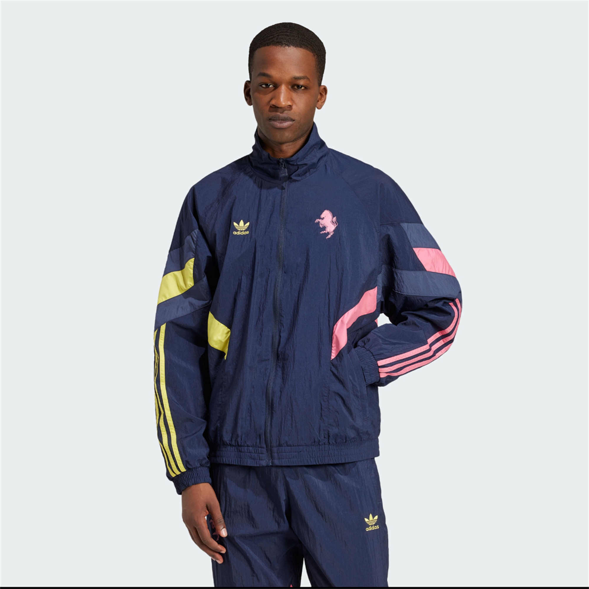 JerseysGala.com | Juventus 24-25 Originals LFSTLR Windbreaker Suit - Deep Blue Jackets & Pants -Customize Name, Number and Patch | Worldwide Shipping