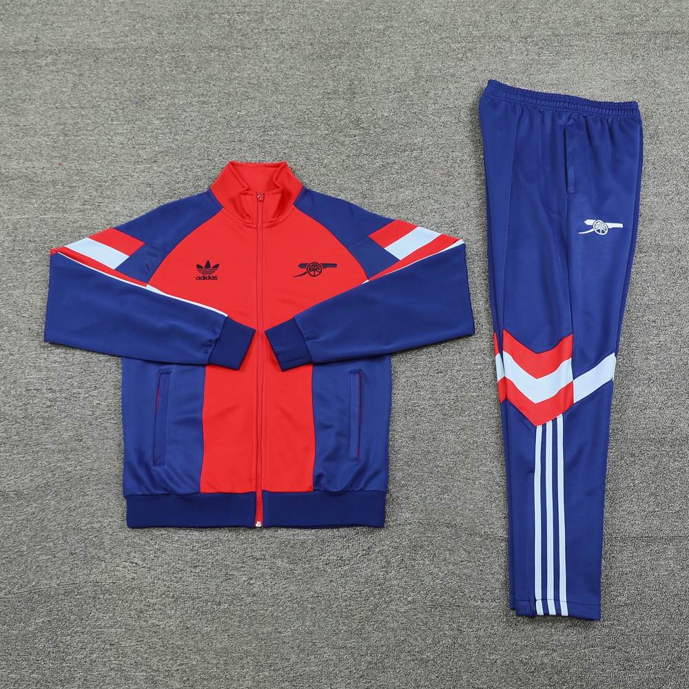 ManixJersey.com | Arsenal 24-25 Originals LFSTLR Jacket Training Tracksuit - Red and Blue -Customize Name, Number and Patch | Worldwide Shipping