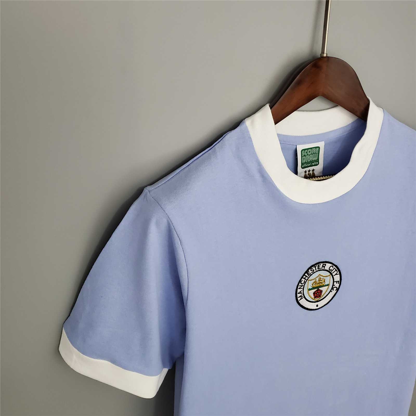 SIUjerseys-Retro Manchester City 1971-74 Home Jersey