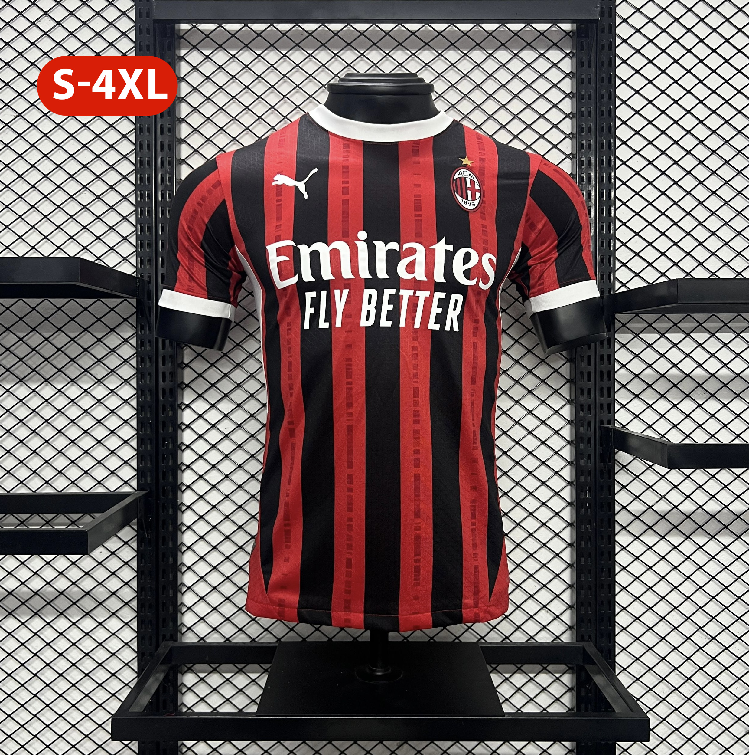 foot-AC Milan 24-25 Home Stadium Jersey - Player Version