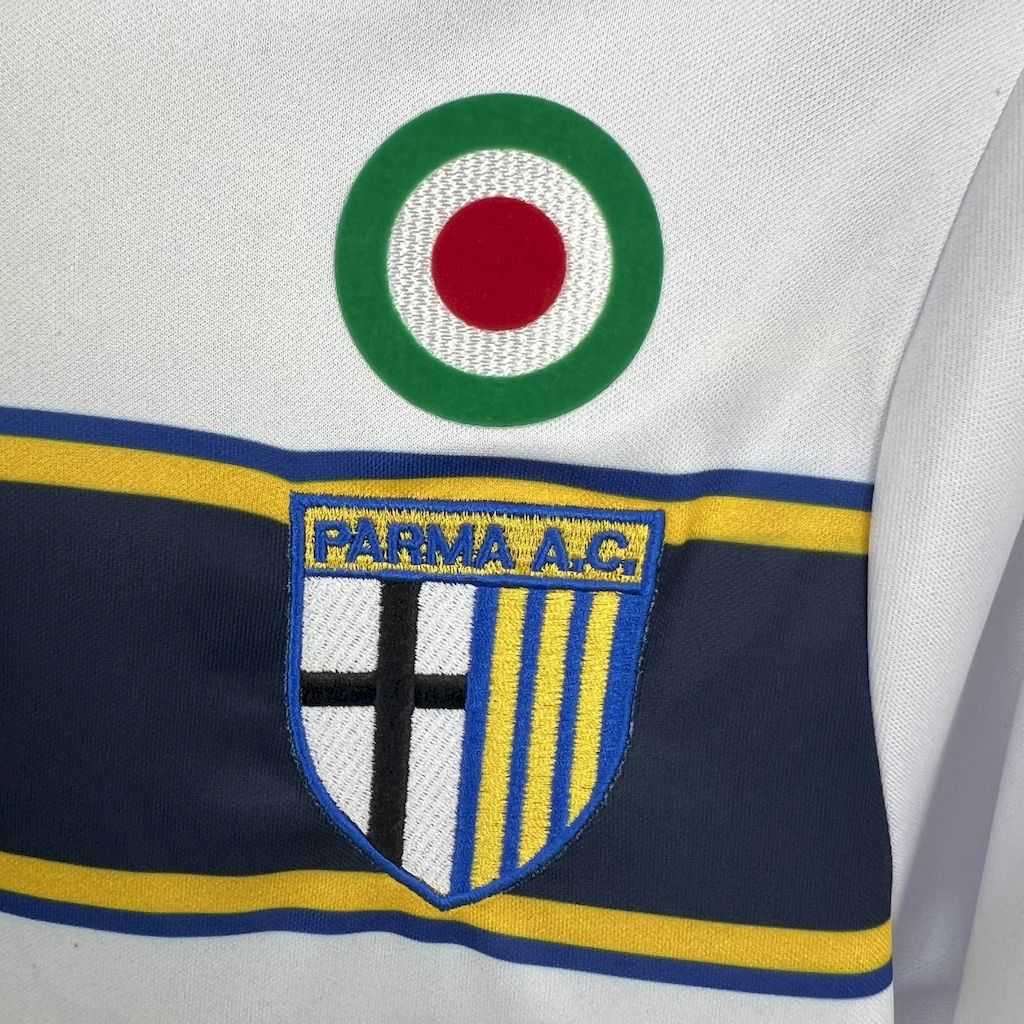 JerseysGala.com | Retro Parma 2002-03 Away Jersey - Fans Version -Customize Name, Number and Patch | Worldwide Shipping
