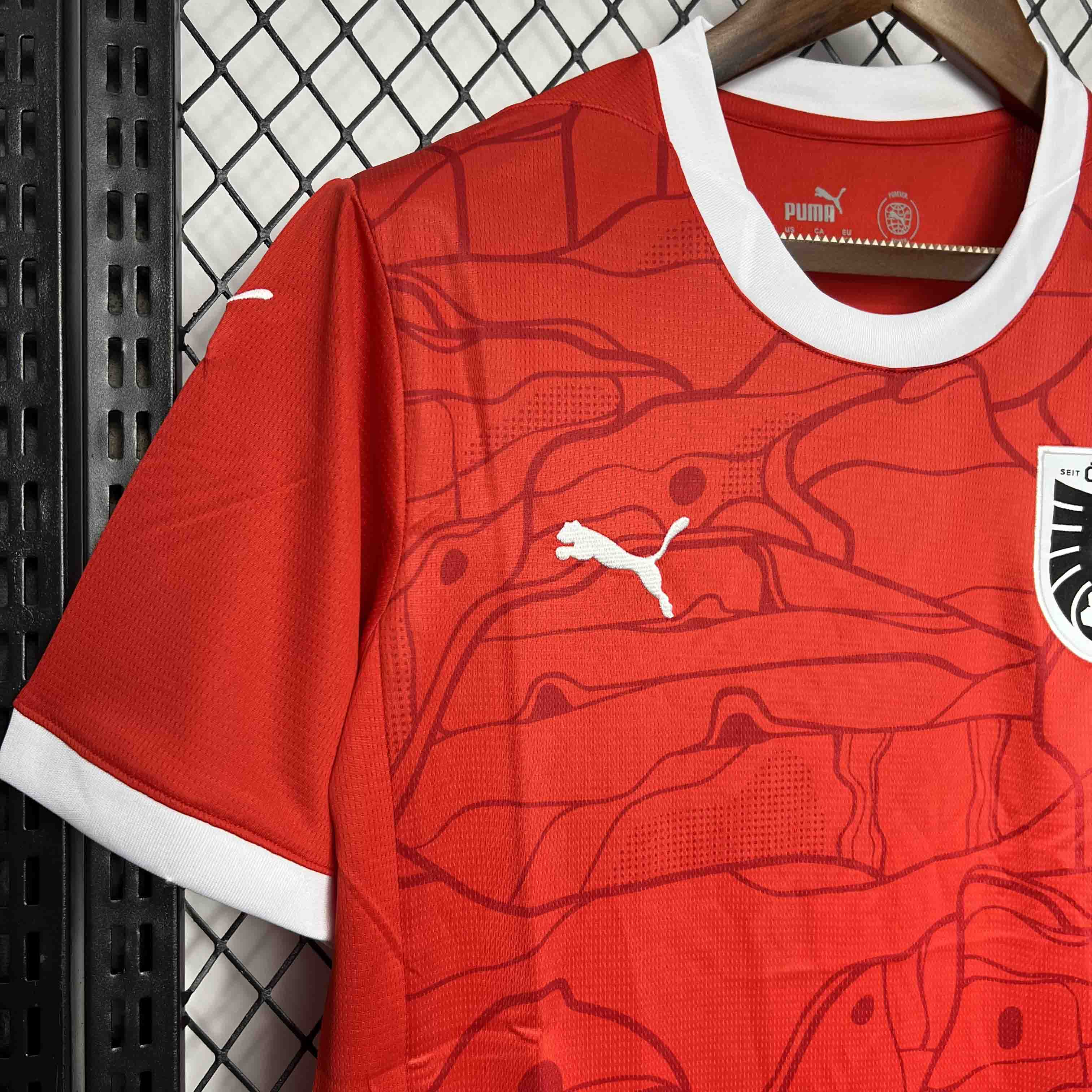 foot-Austria 2024 Home Stadium Jersey - Fans Version