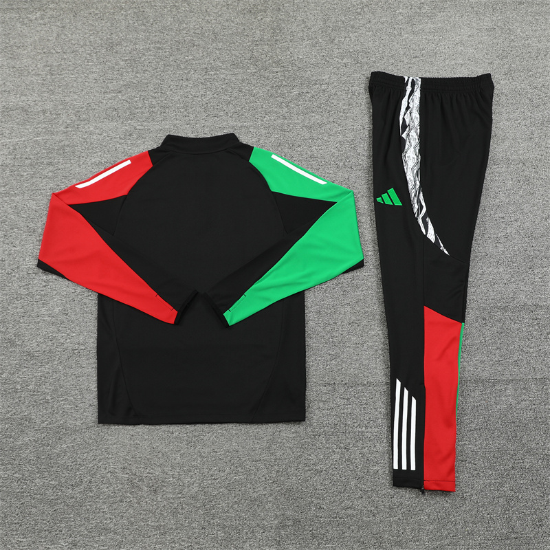 JerseysGala.com | Arsenal 24-25 Long Sleeve Training Set - Black -Customize Name, Number and Patch | Worldwide Shipping