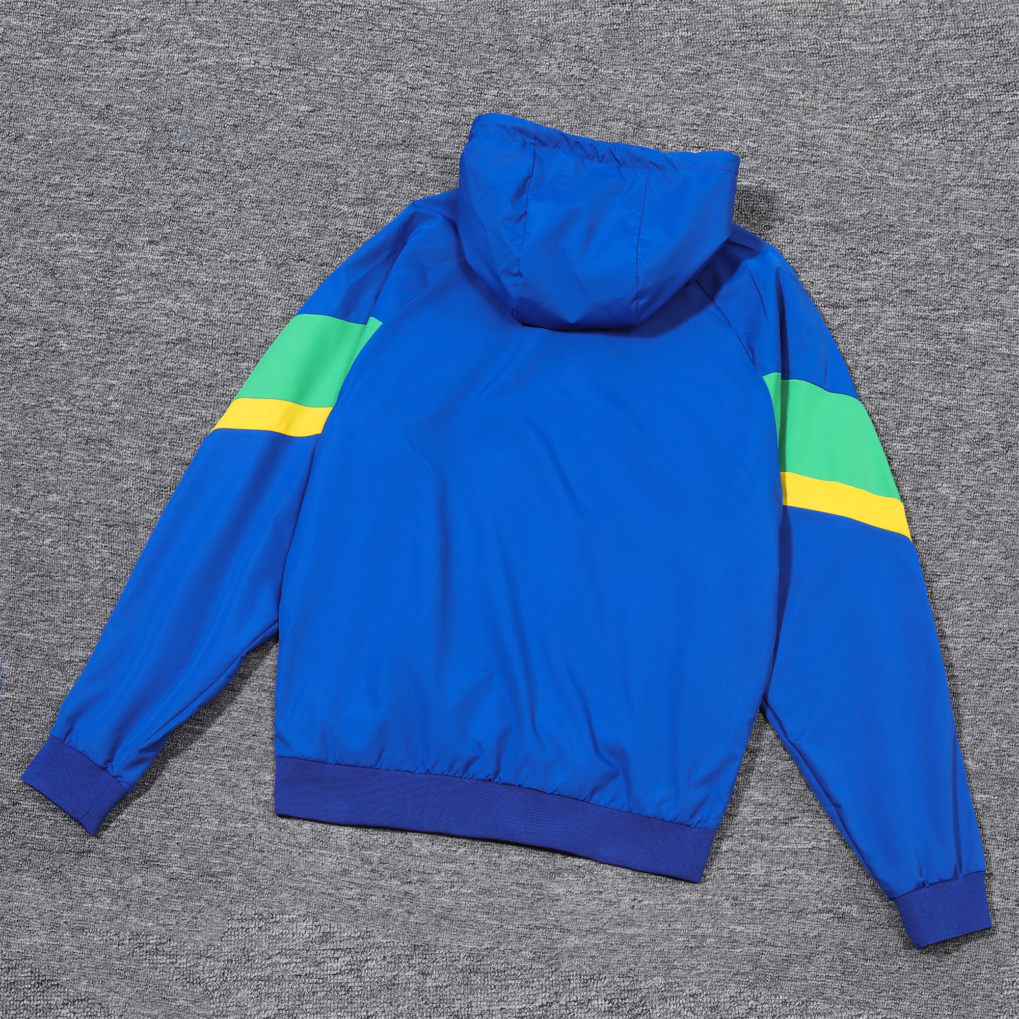 ManixJersey.com | Brazil 2024 National Team Anthem Blue Hooded Windbreaker - Player Version -Customize Name, Number and Patch | Worldwide Shipping