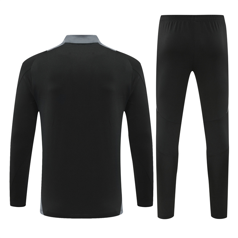 JerseysGala.com | Al Nassr Riyadh Victory 24-25 Long Sleeve Training Set - Black -Customize Name, Number and Patch | Worldwide Shipping