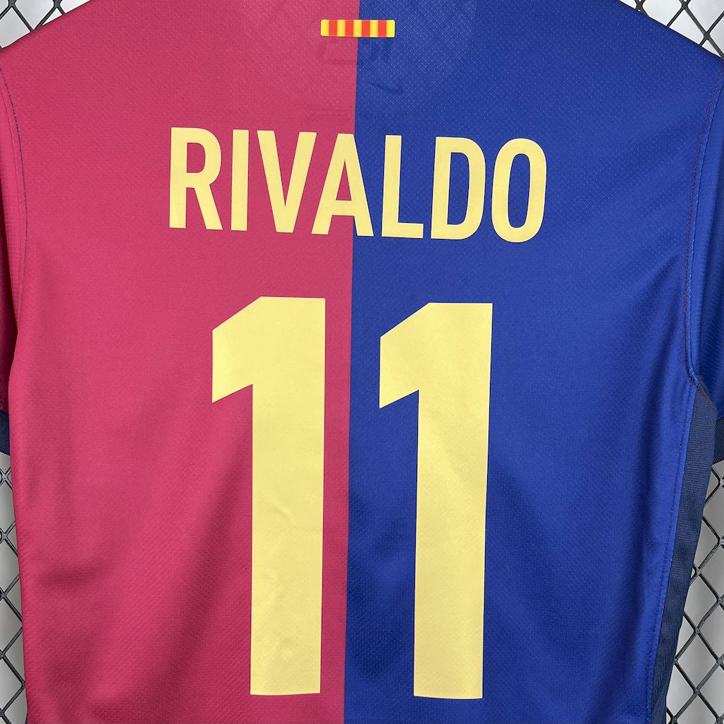 ManixJersey.com | Barcelona 24-25 Home Unsponsored 125th Anniversary Jersey - Fans Version -Customize Name, Number and Patch | Worldwide Shipping