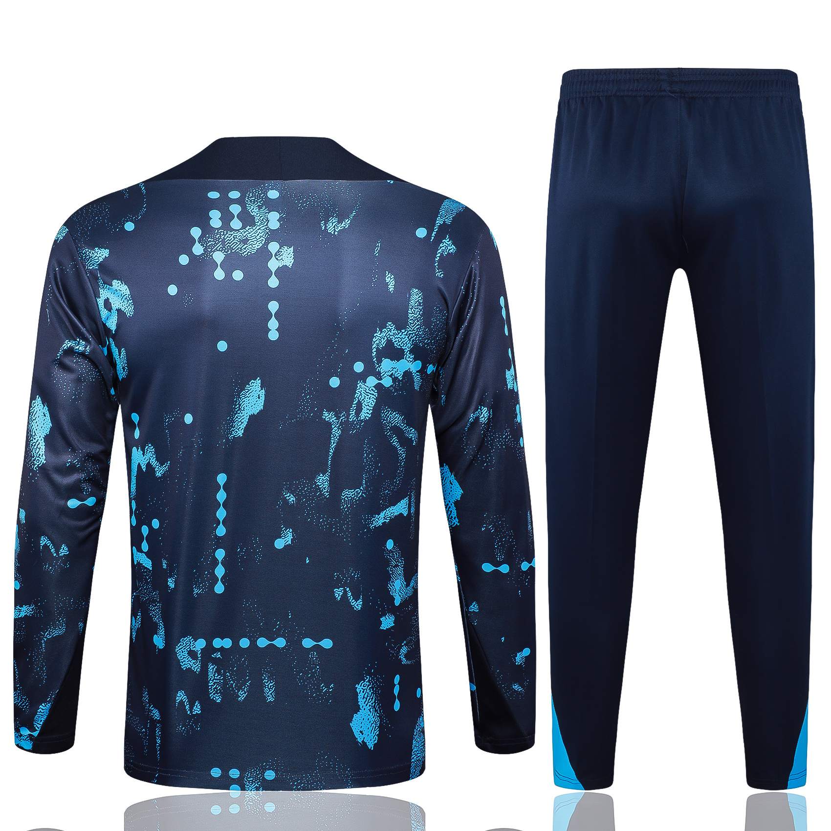 SIUjerseys-C.H.E.L.S.E.A 24-25 Long Sleeve Training Set - Royal Blue with Blue Dots