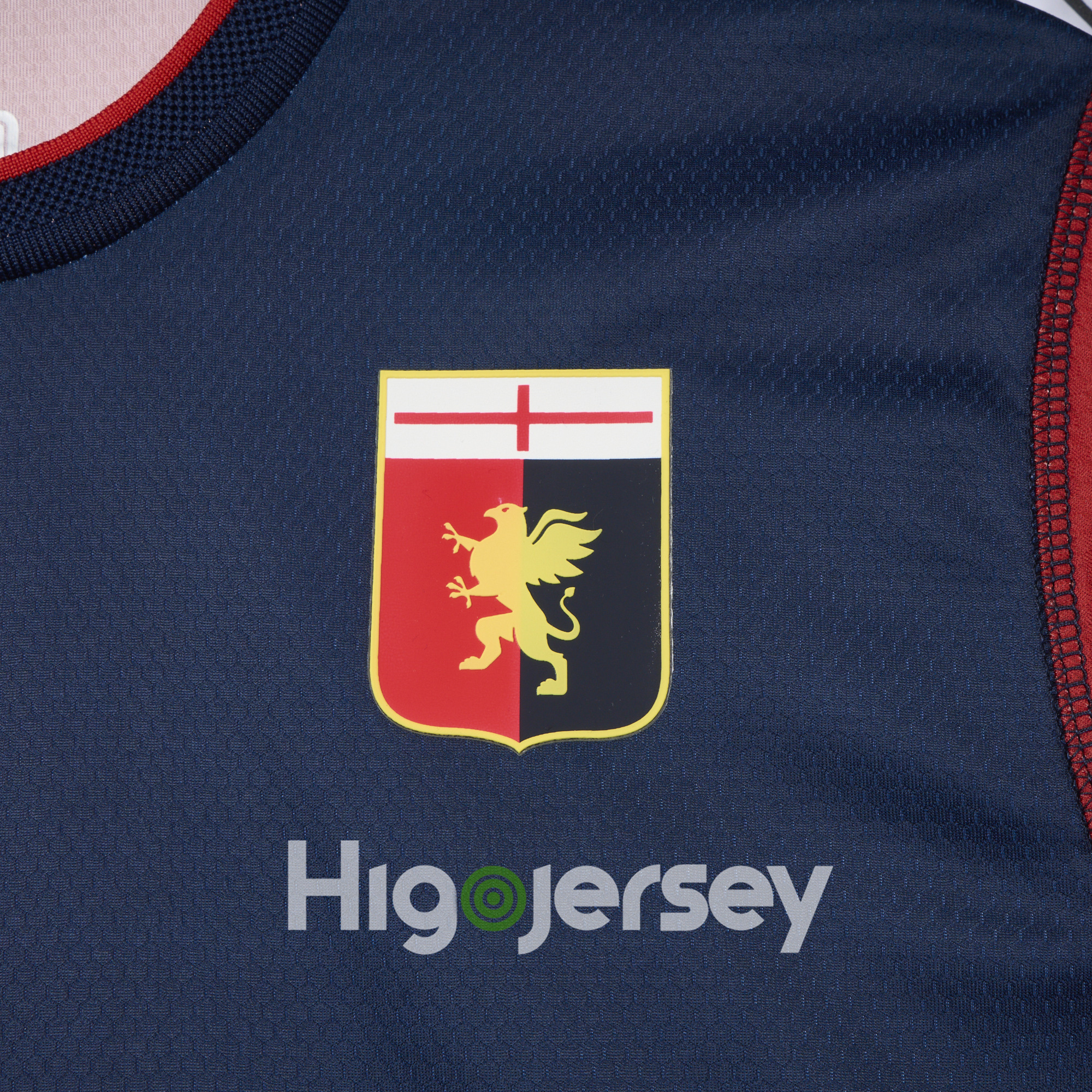 Higojerseys-Genoa 24-25 Home Unsponsored Jersey - Fans Version