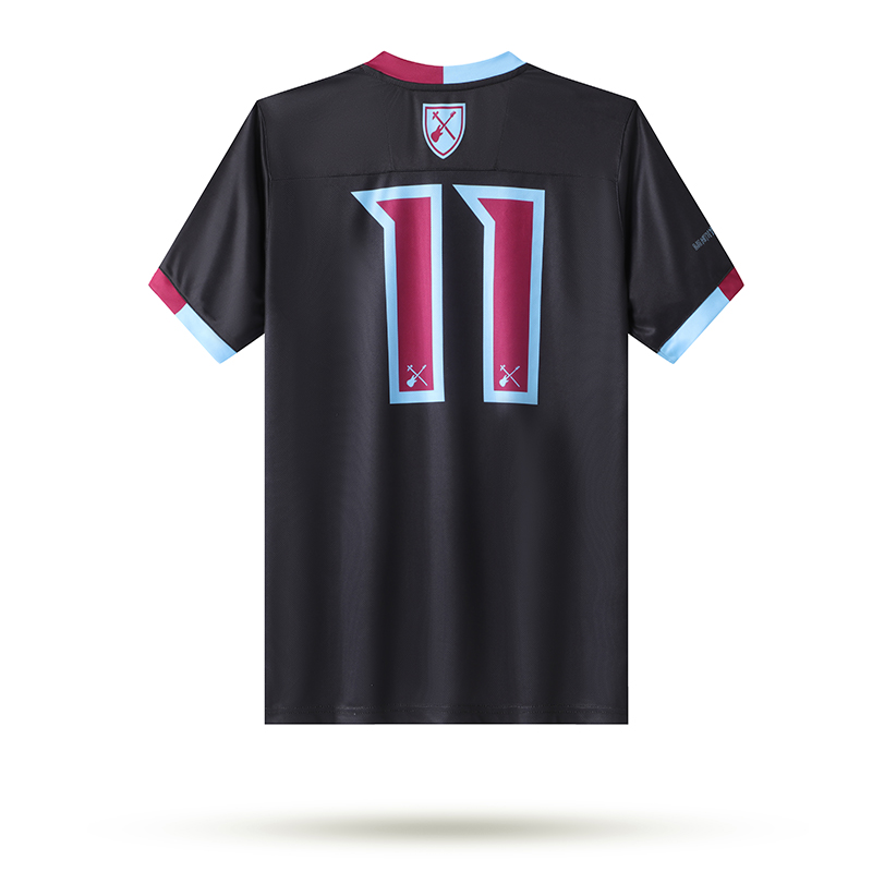 JerseysGala.com | Iron Maiden x West Ham Black Special Edition Jersey - with 11 print -Customize Name, Number and Patch | Worldwide Shipping