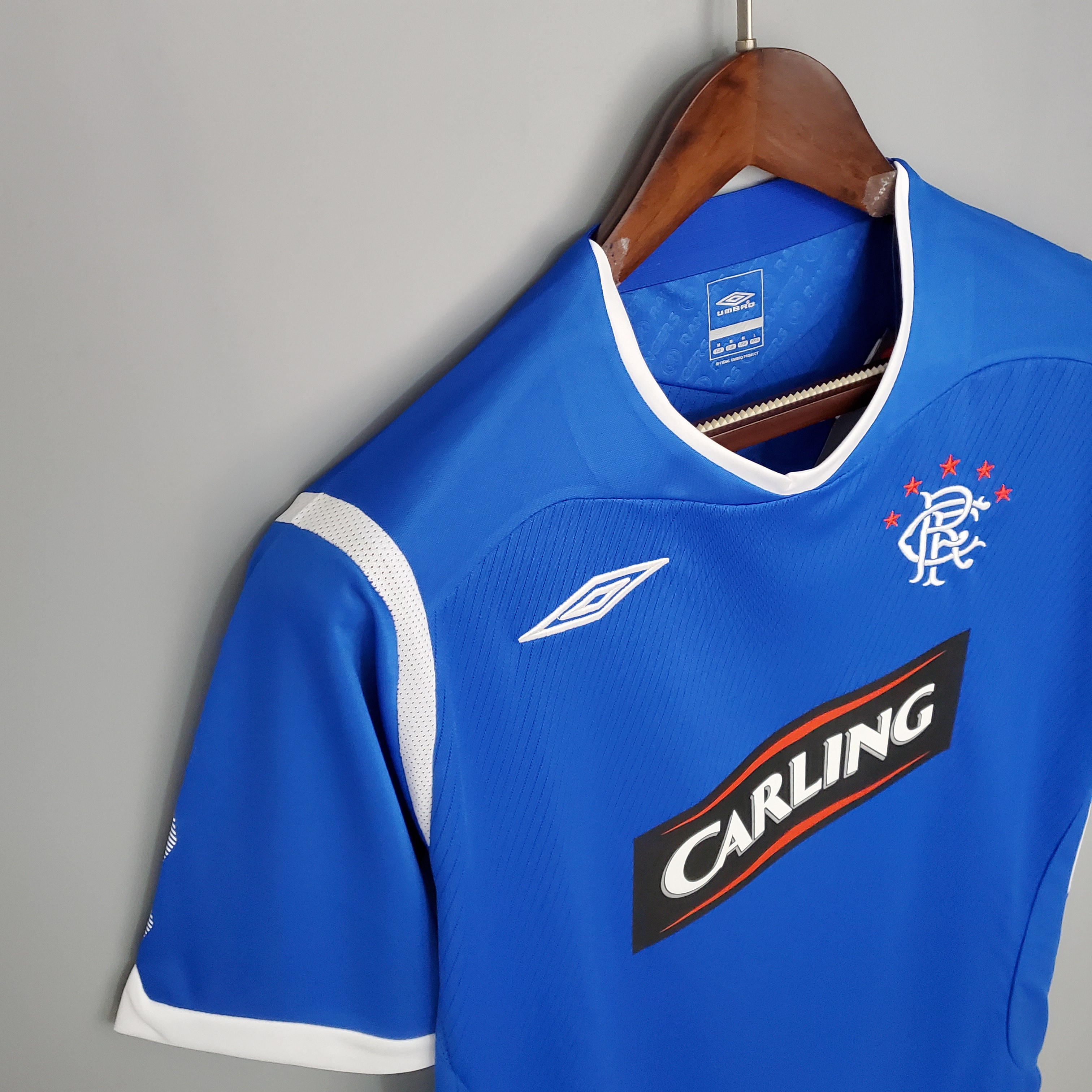 ManixJersey.com | Retro Glasgow Rangers 08-09 Home Stadium Jersey -Customize Name, Number and Patch | Worldwide Shipping