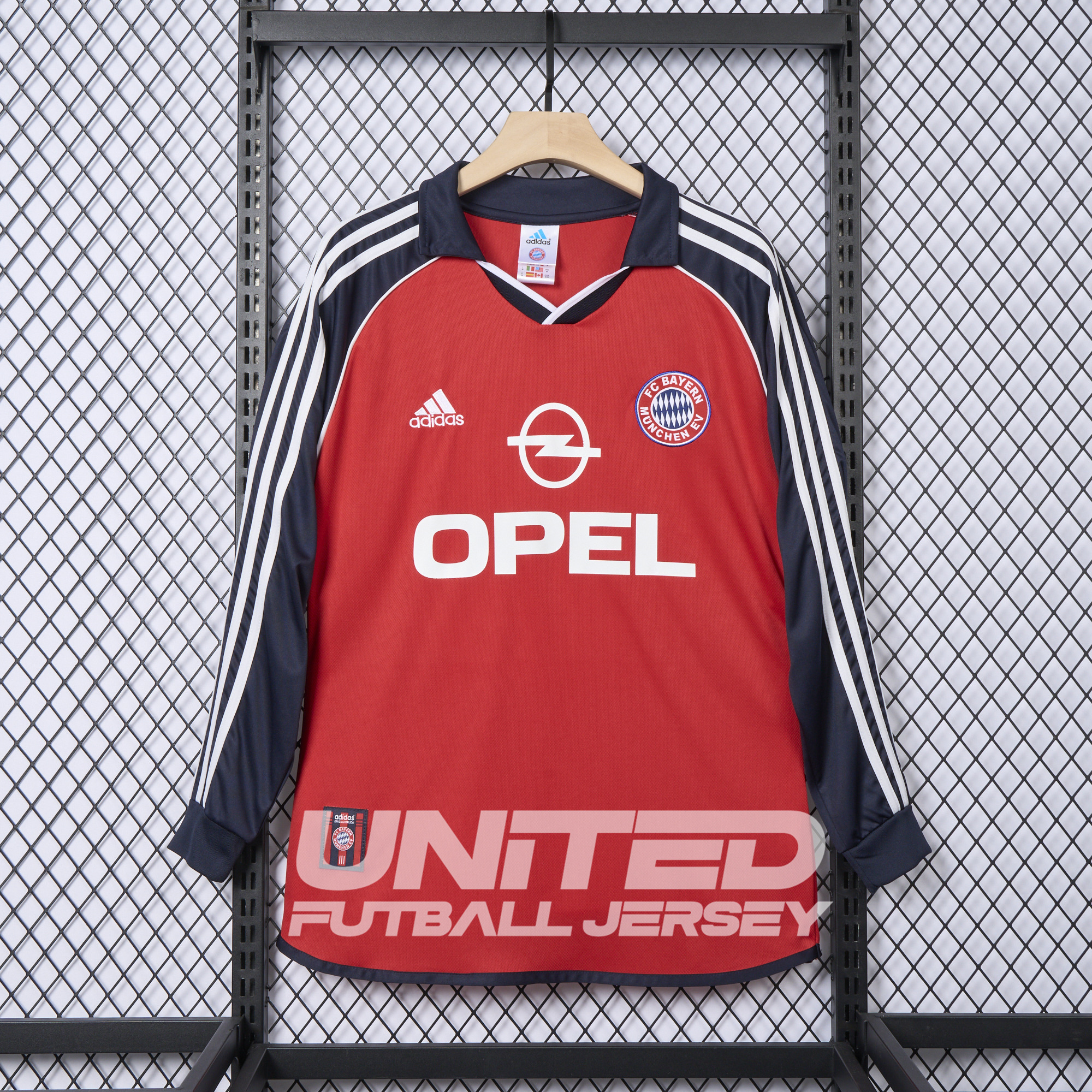 foot-Retro Bayern Munich 2000-01 Home Long Sleeve Jersey